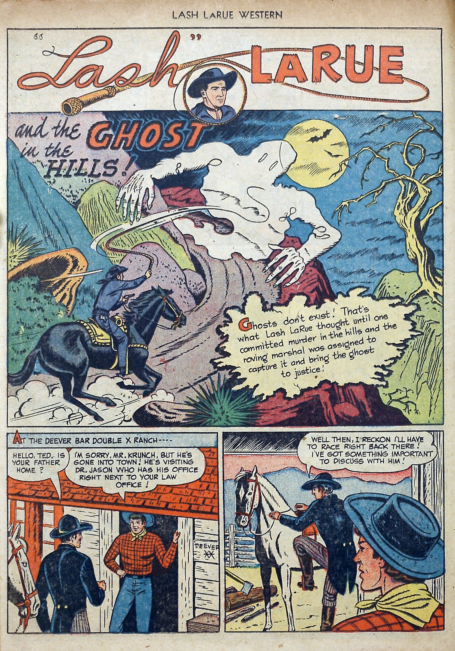 Read online Lash Larue Western (1949) comic -  Issue #3 - 14