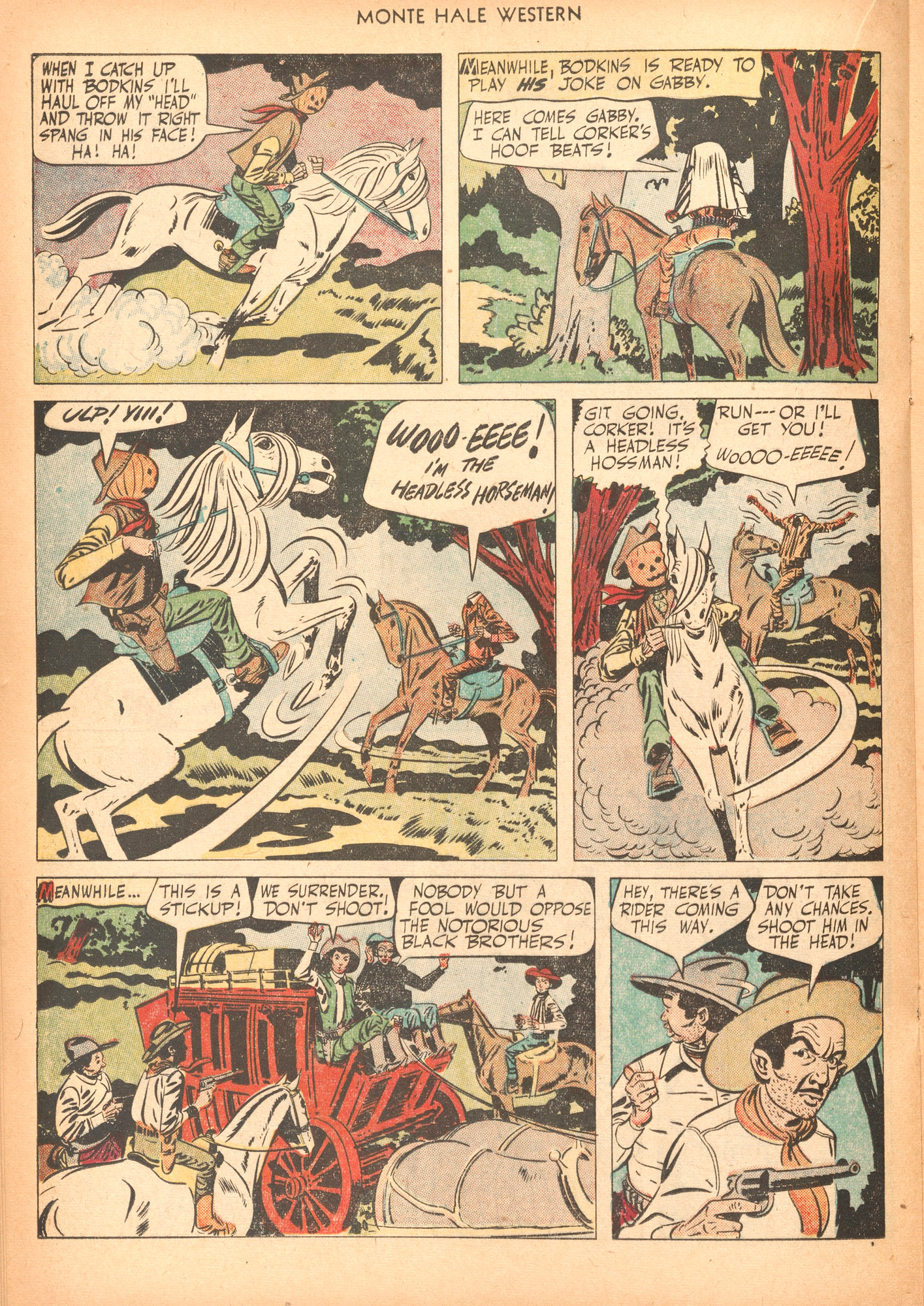 Read online Monte Hale Western comic -  Issue #64 - 20