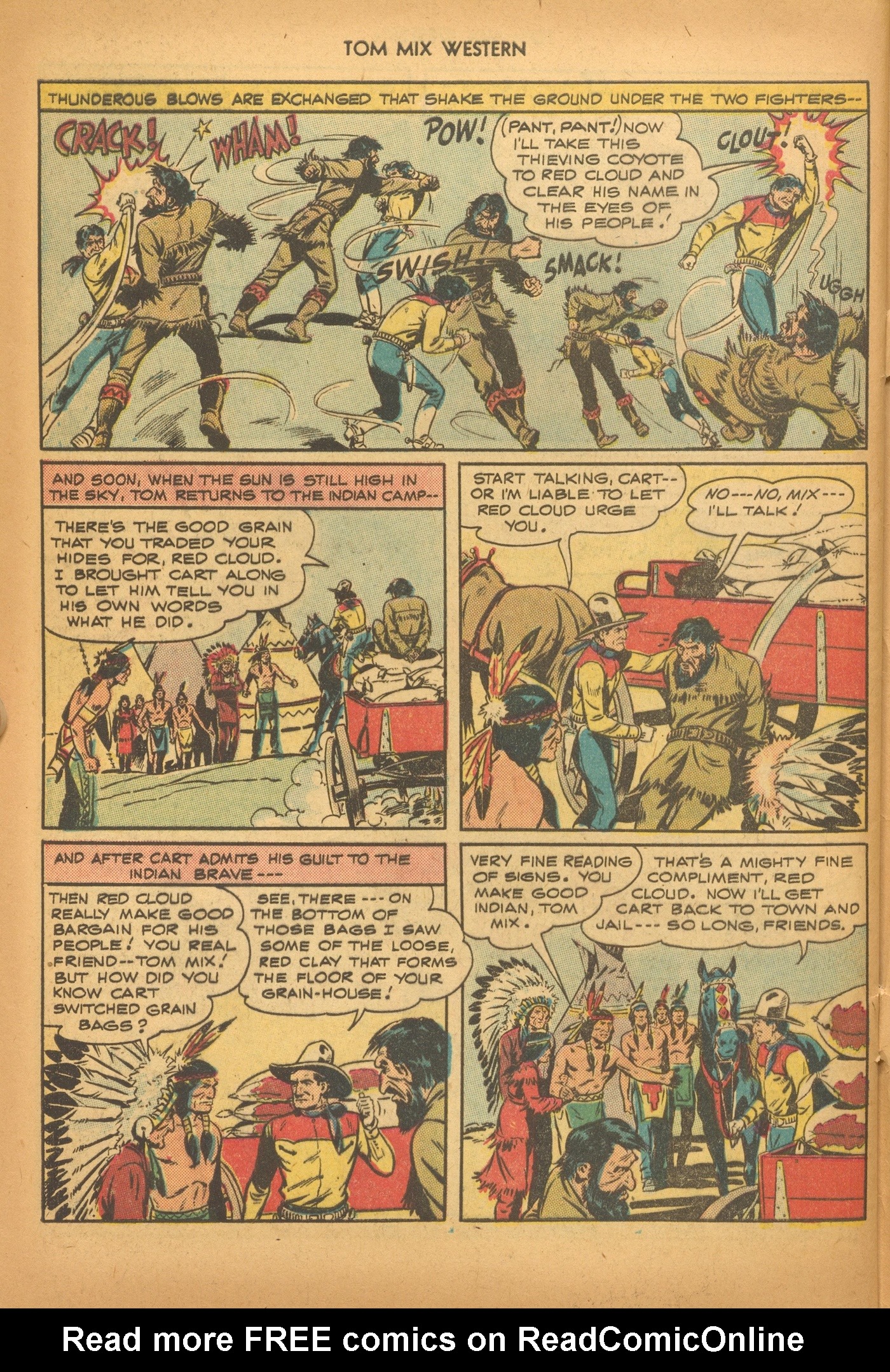 Read online Tom Mix Western (1948) comic -  Issue #6 - 48