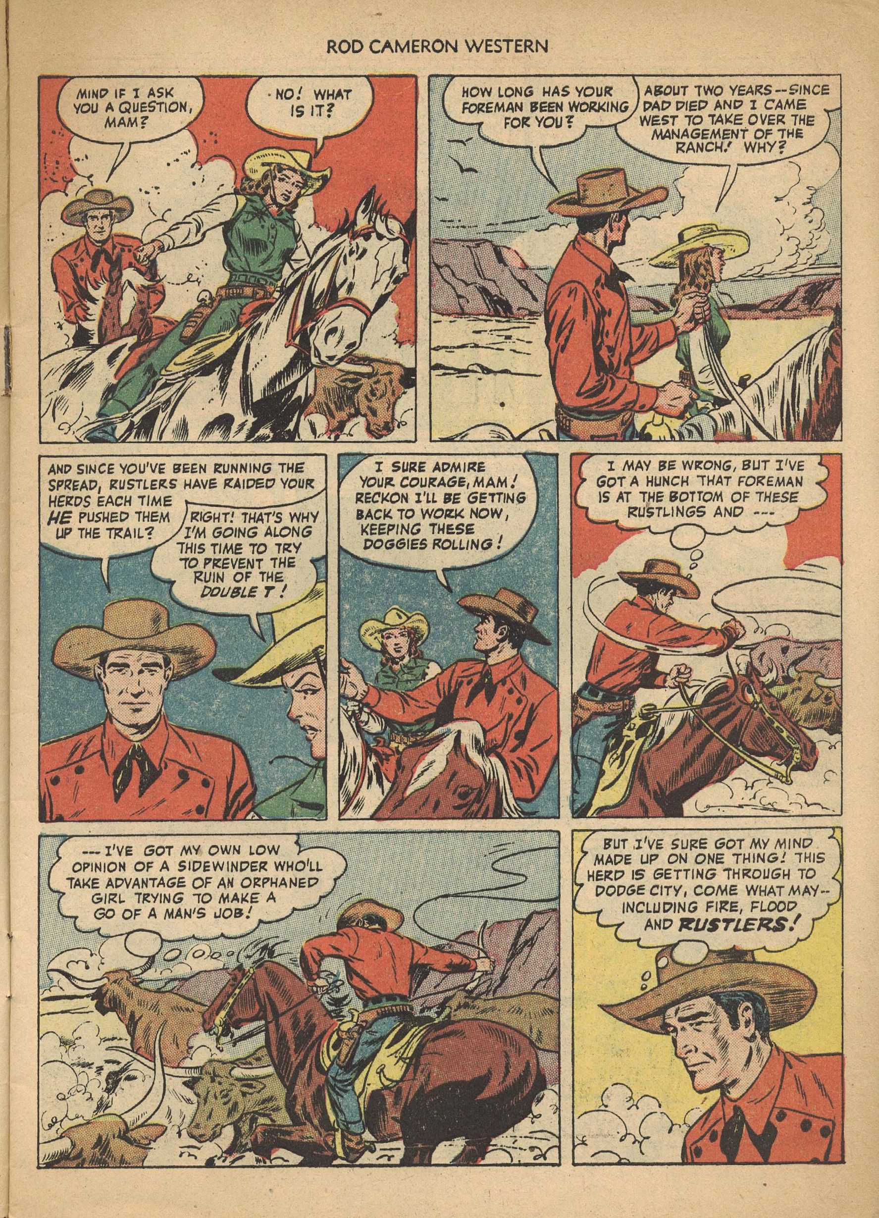 Read online Rod Cameron Western comic -  Issue #1 - 7