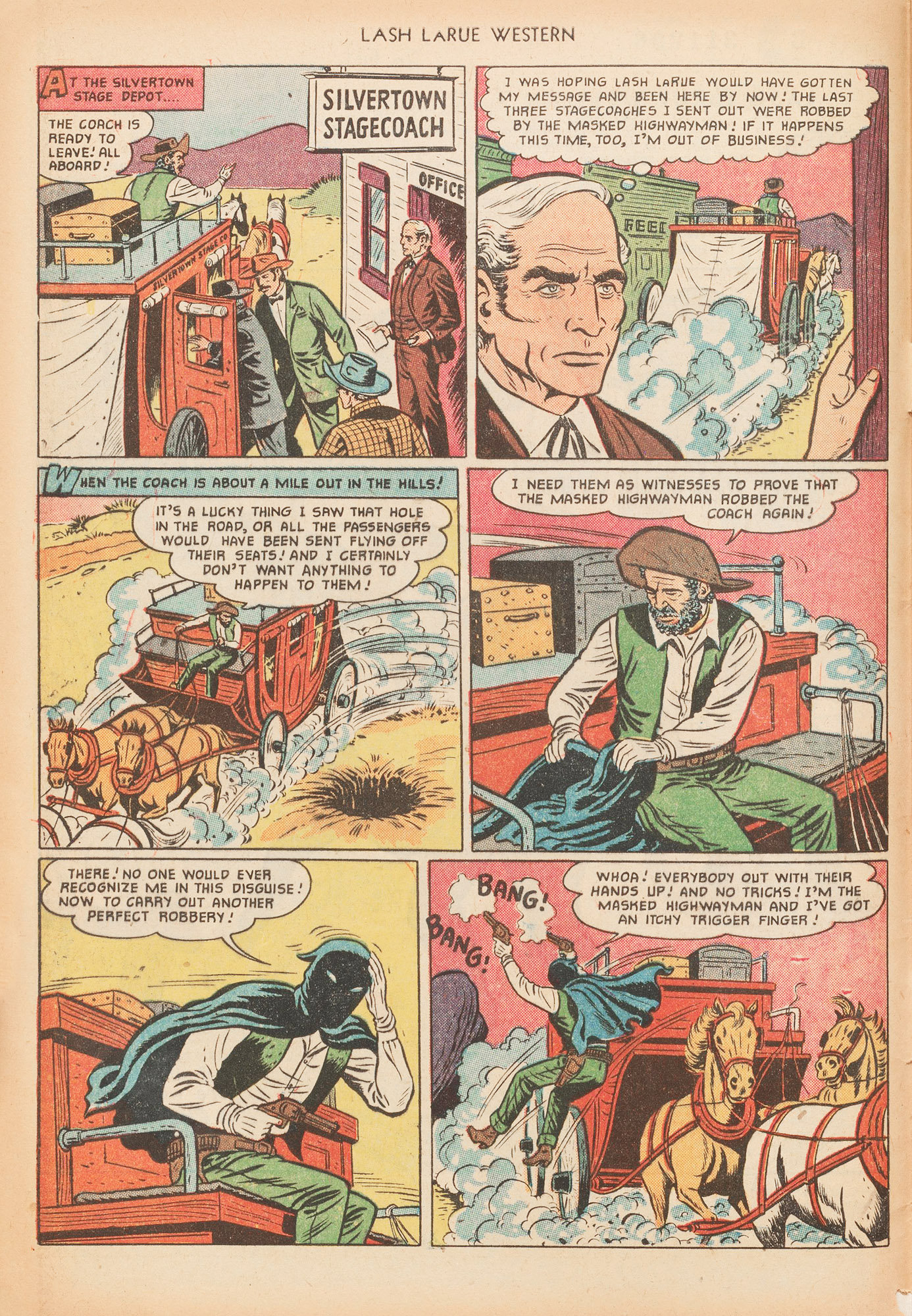 Read online Lash Larue Western (1949) comic -  Issue #20 - 4