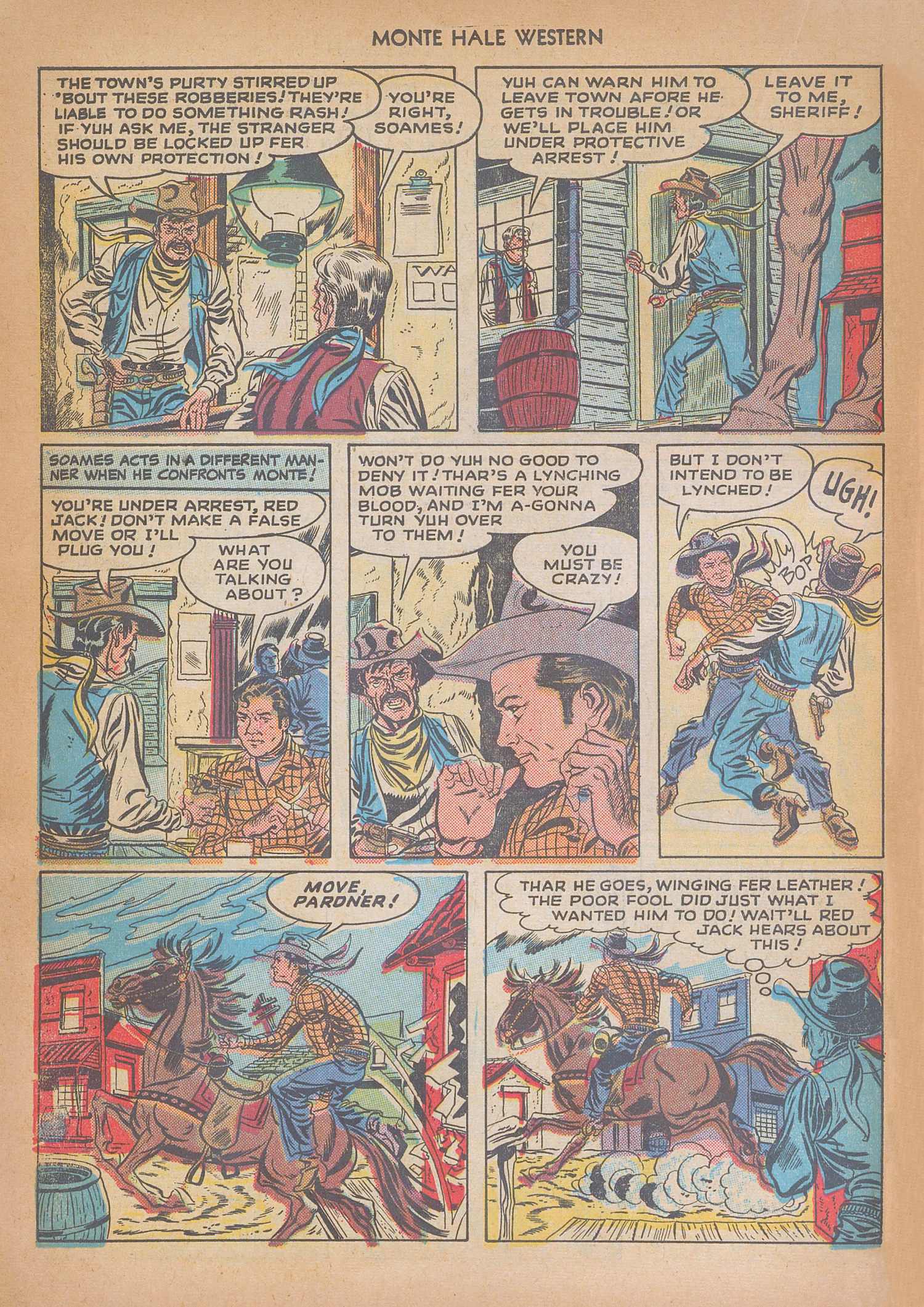 Read online Monte Hale Western comic -  Issue #32 - 18
