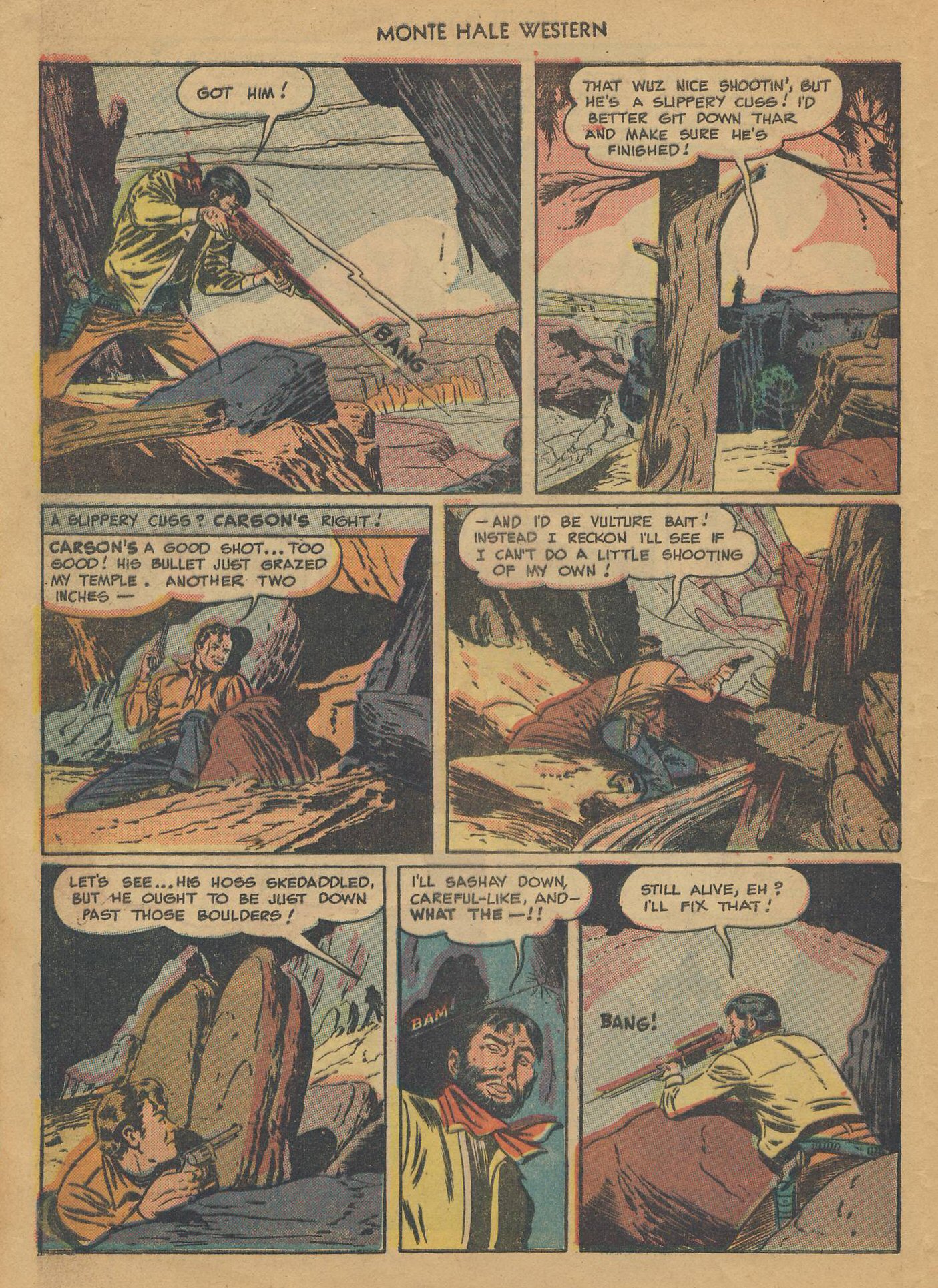 Read online Monte Hale Western comic -  Issue #36 - 19
