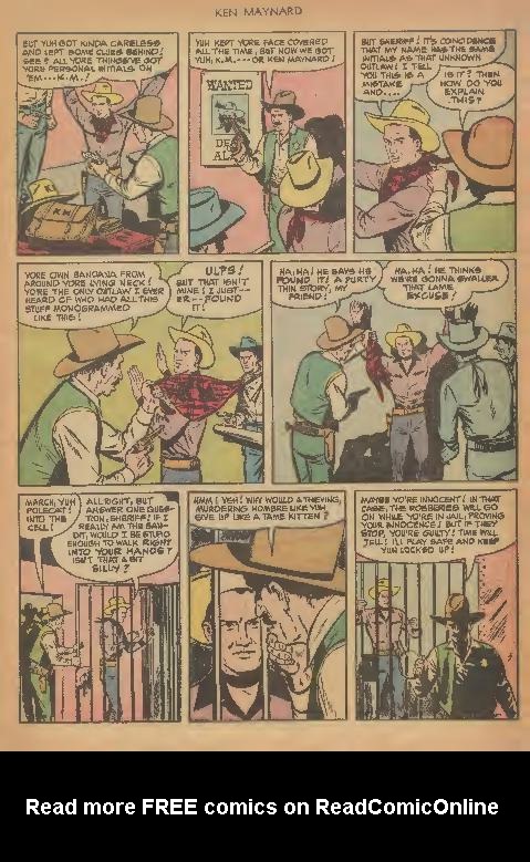 Read online Ken Maynard Western comic -  Issue #4 - 5
