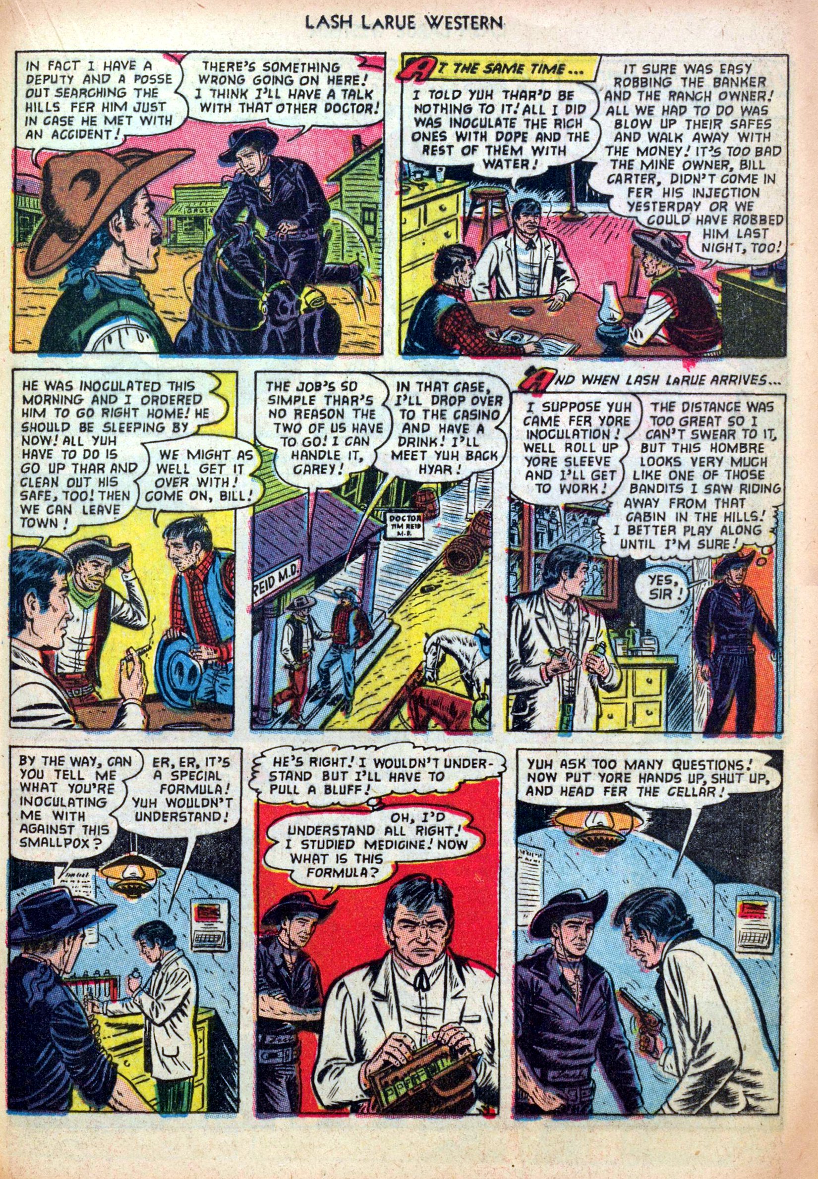 Read online Lash Larue Western (1949) comic -  Issue #38 - 21