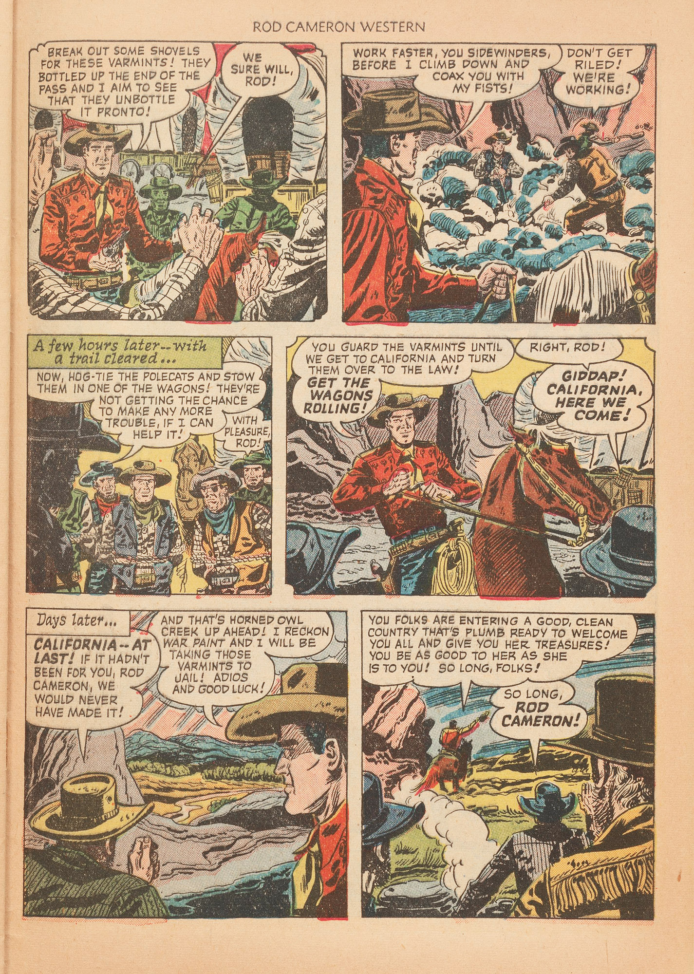 Read online Rod Cameron Western comic -  Issue #7 - 29