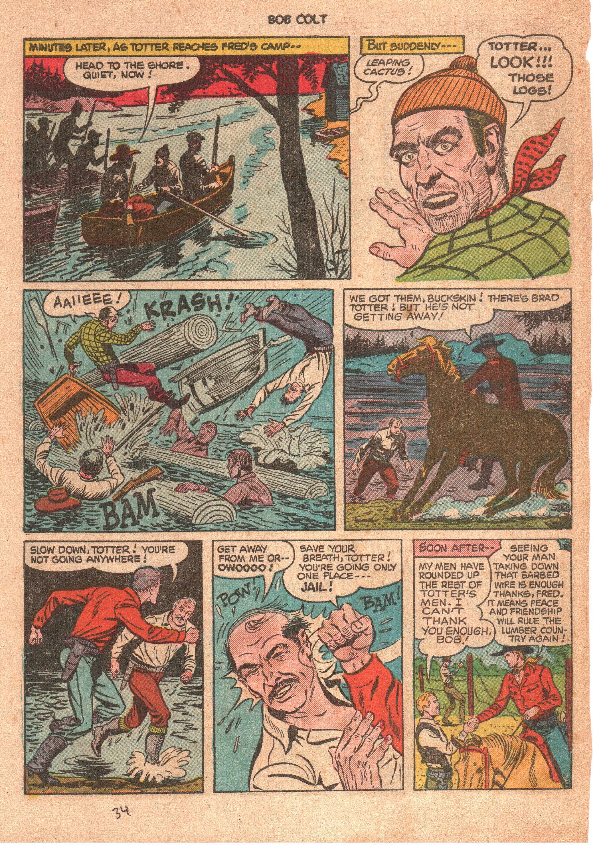 Read online Bob Colt Western comic -  Issue #4 - 34