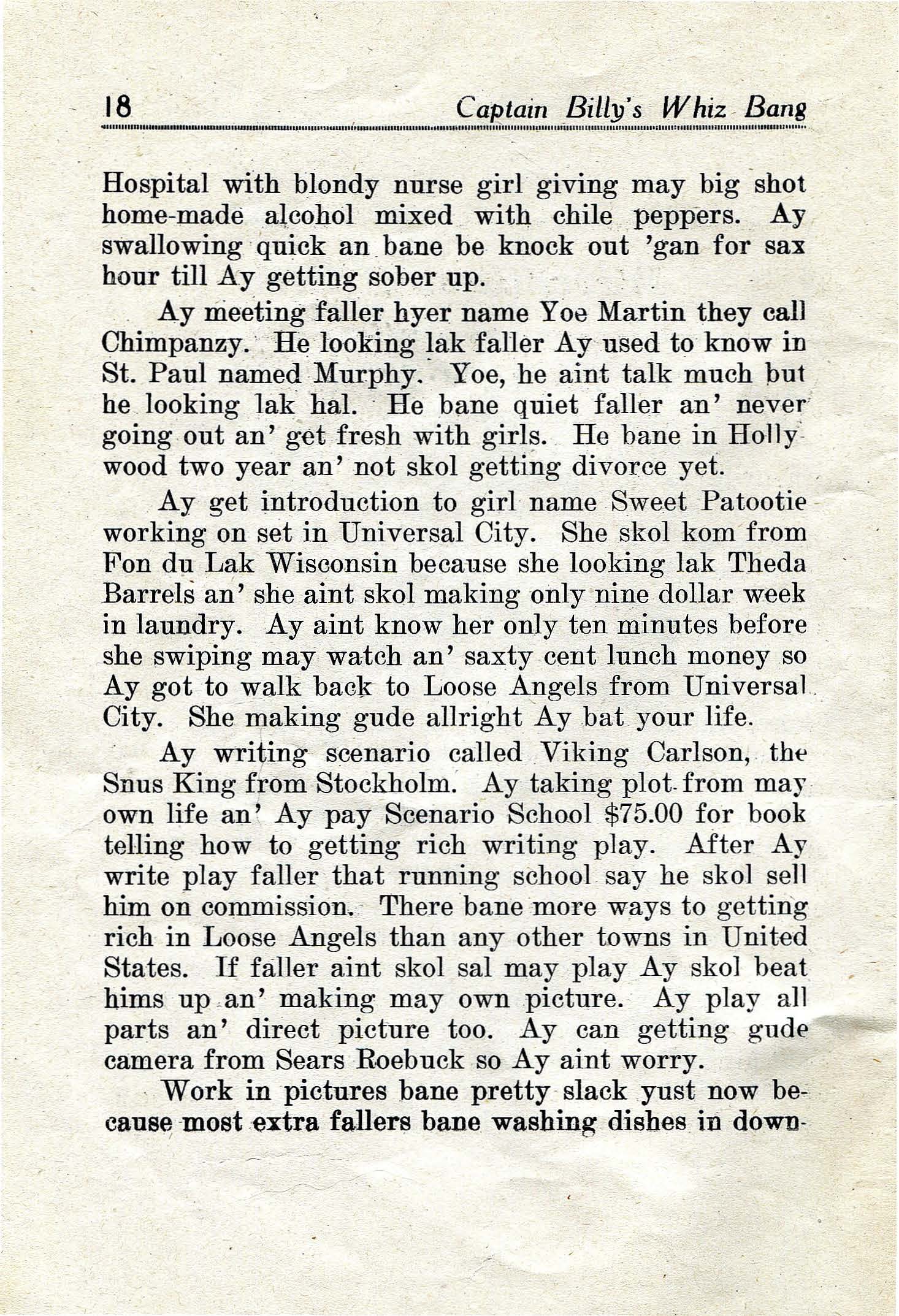 Read online Captain Billy's Whiz Bang comic -  Issue #21 - 20