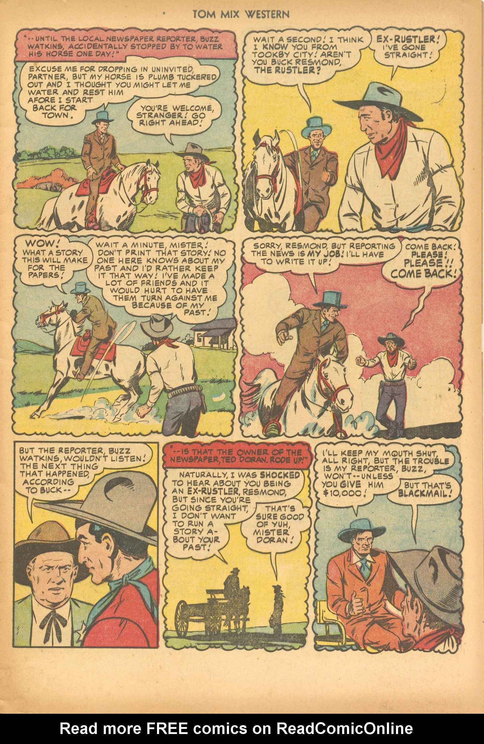 Read online Tom Mix Western (1948) comic -  Issue #46 - 5