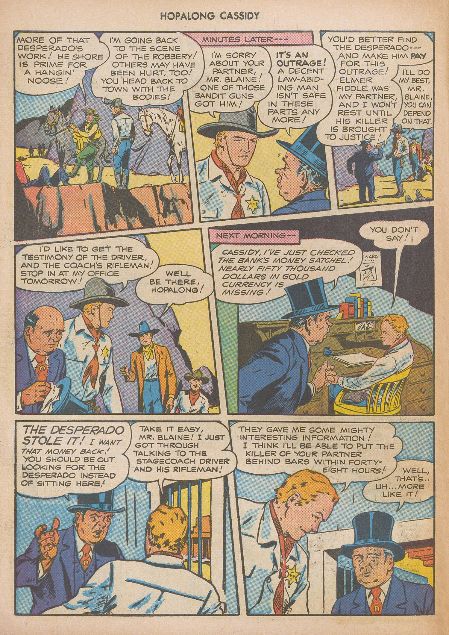 Read online Hopalong Cassidy comic -  Issue #8 - 44