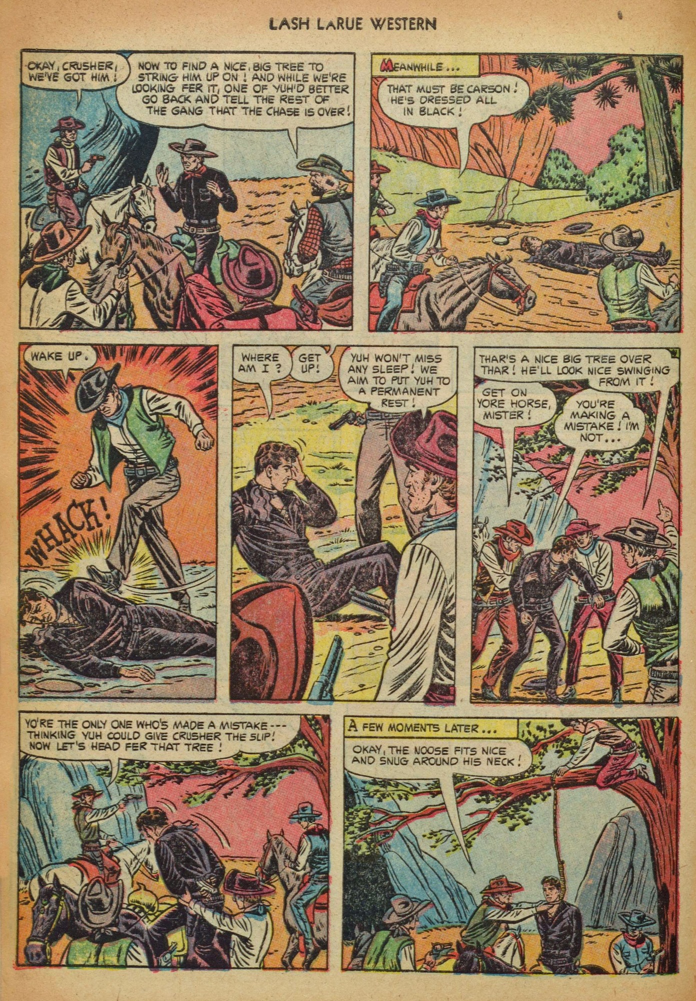 Read online Lash Larue Western (1949) comic -  Issue #41 - 10