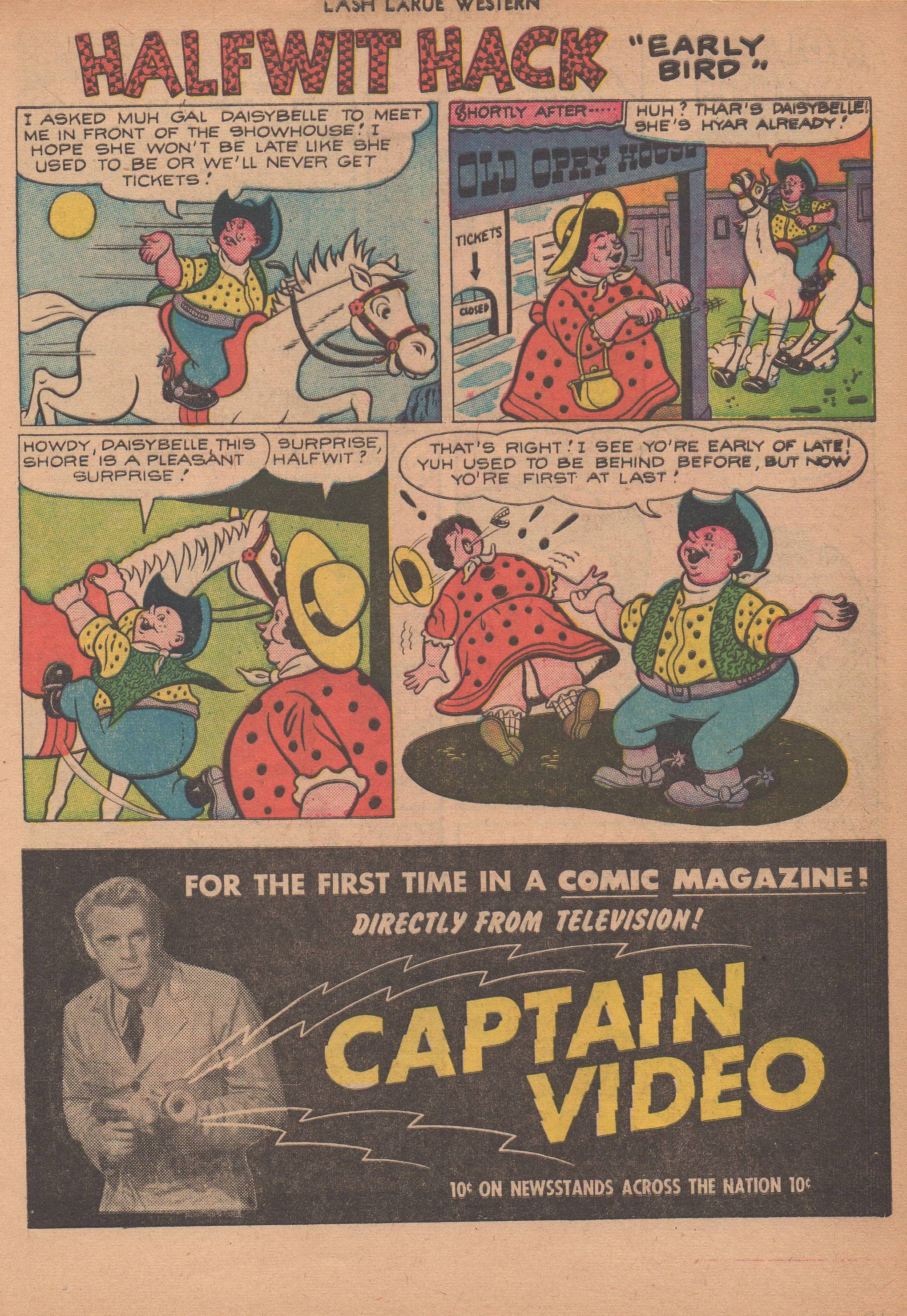 Read online Lash Larue Western (1949) comic -  Issue #14 - 34