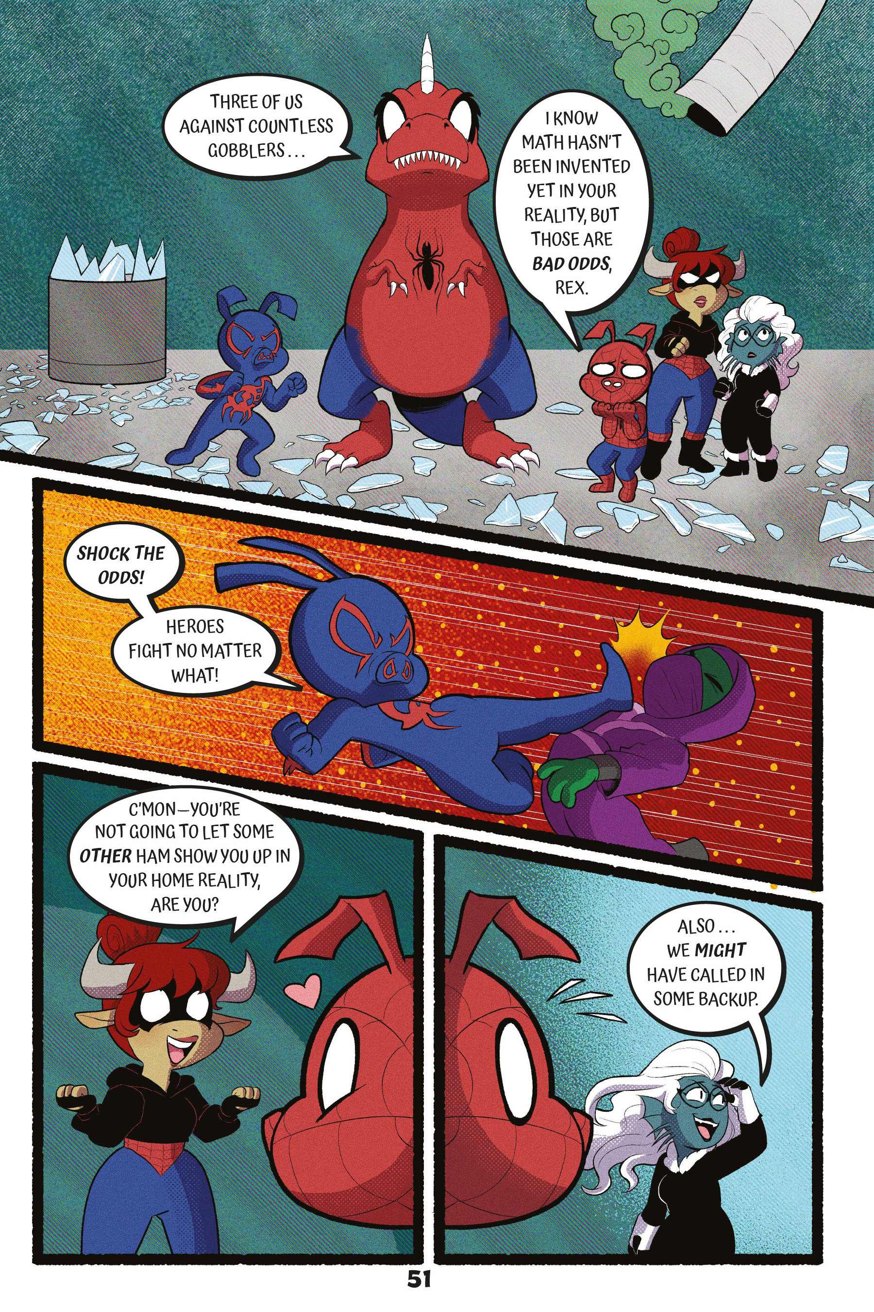 Read online Spider-Ham: A Pig in Time comic -  Issue # TPB - 54