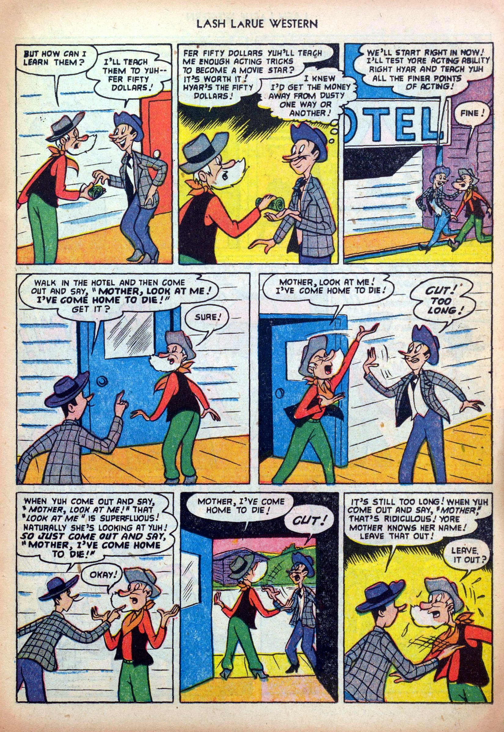 Read online Lash Larue Western (1949) comic -  Issue #35 - 15