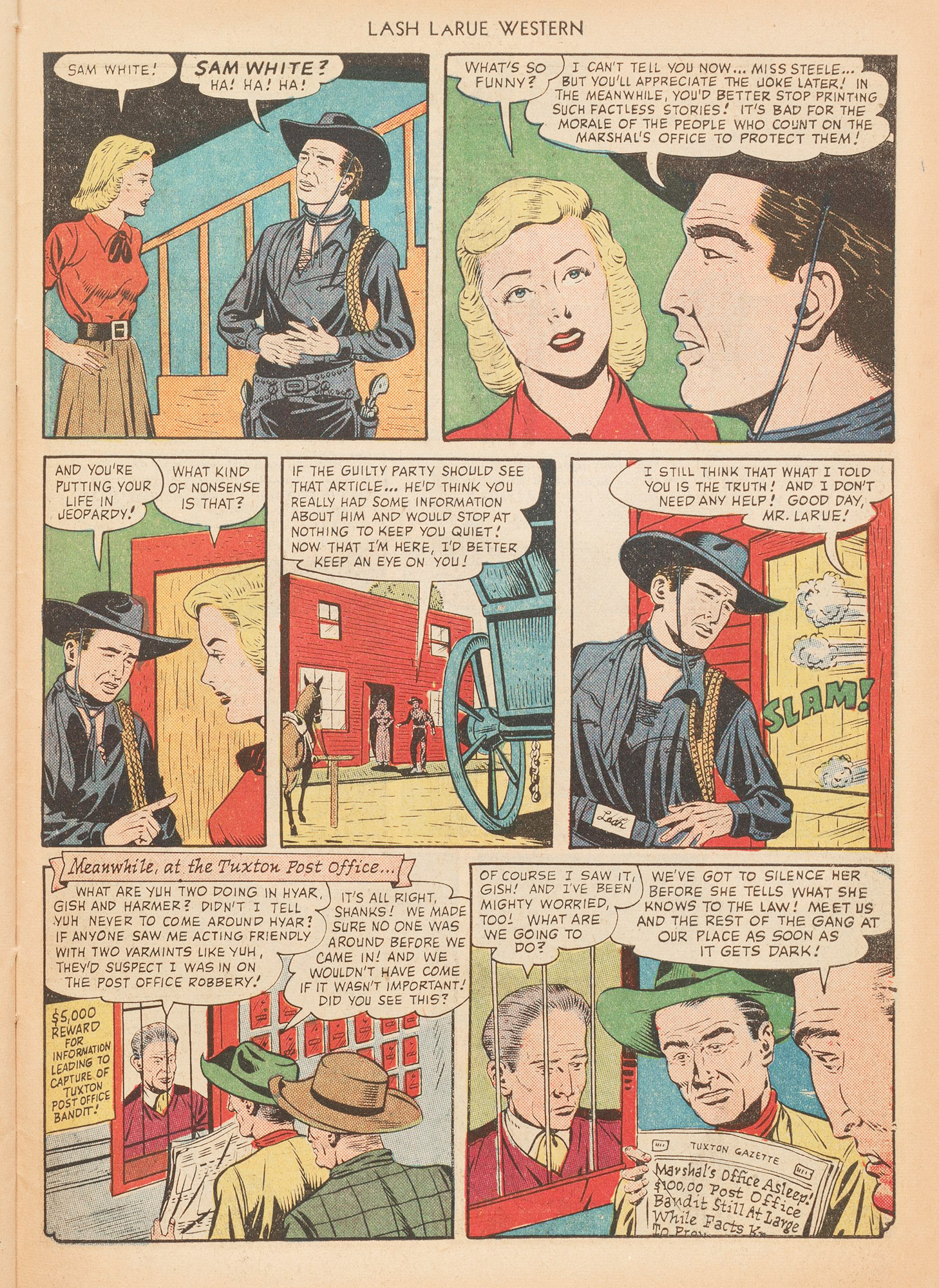 Read online Lash Larue Western (1949) comic -  Issue #10 - 43