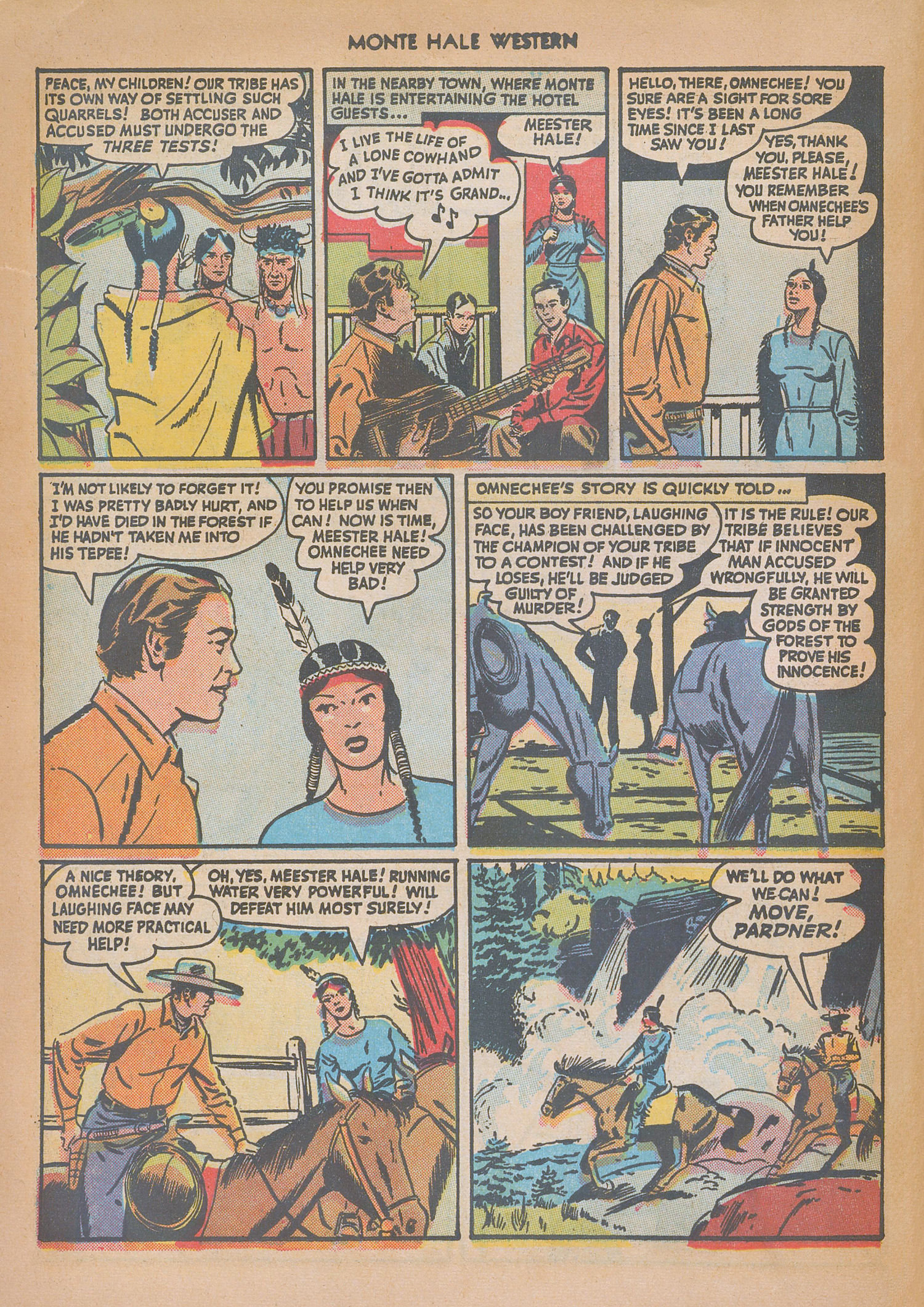 Read online Monte Hale Western comic -  Issue #32 - 42