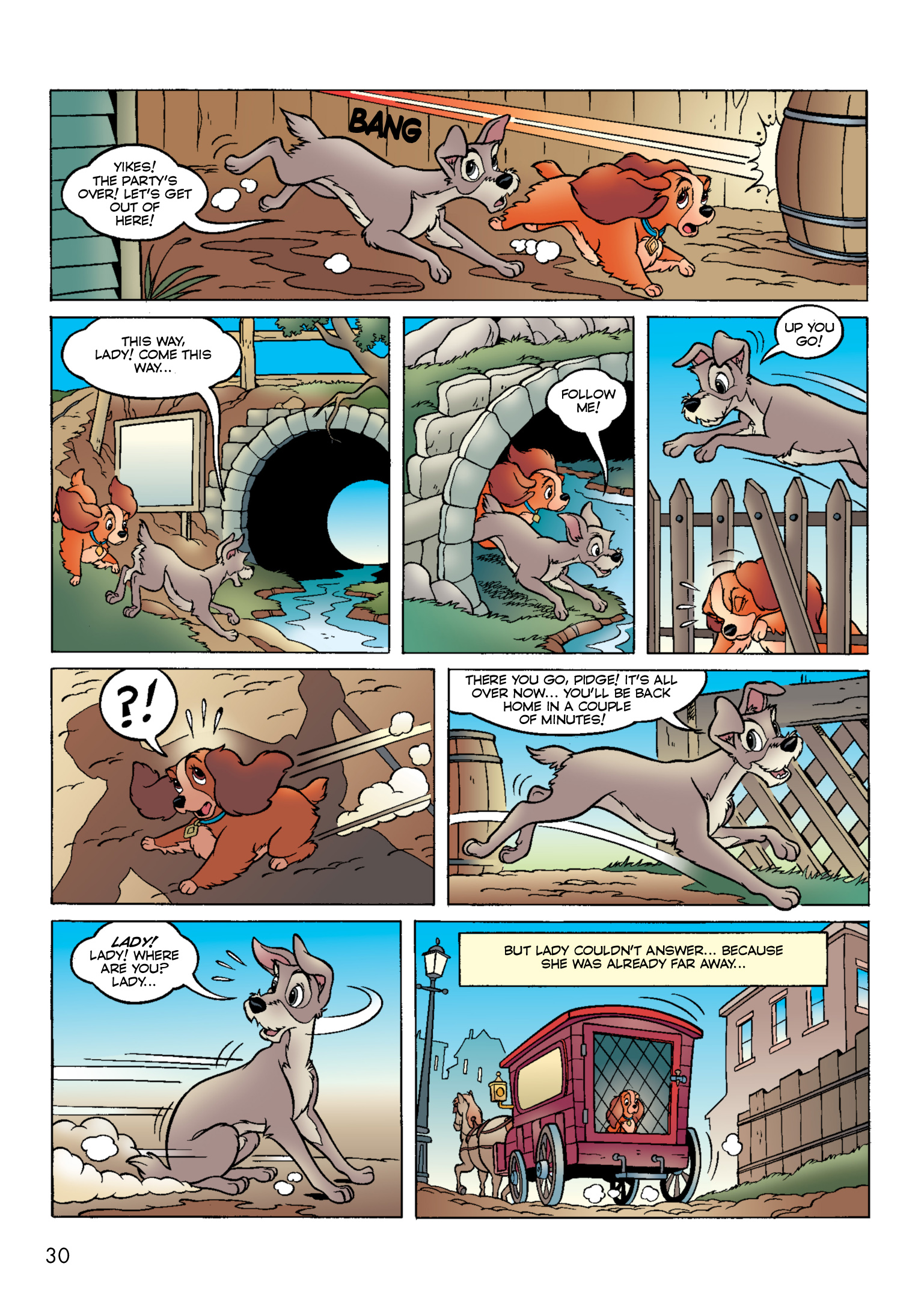 Read online Disney Lady and the Tramp: The Story of the Movie in Comics comic -  Issue # Full - 31
