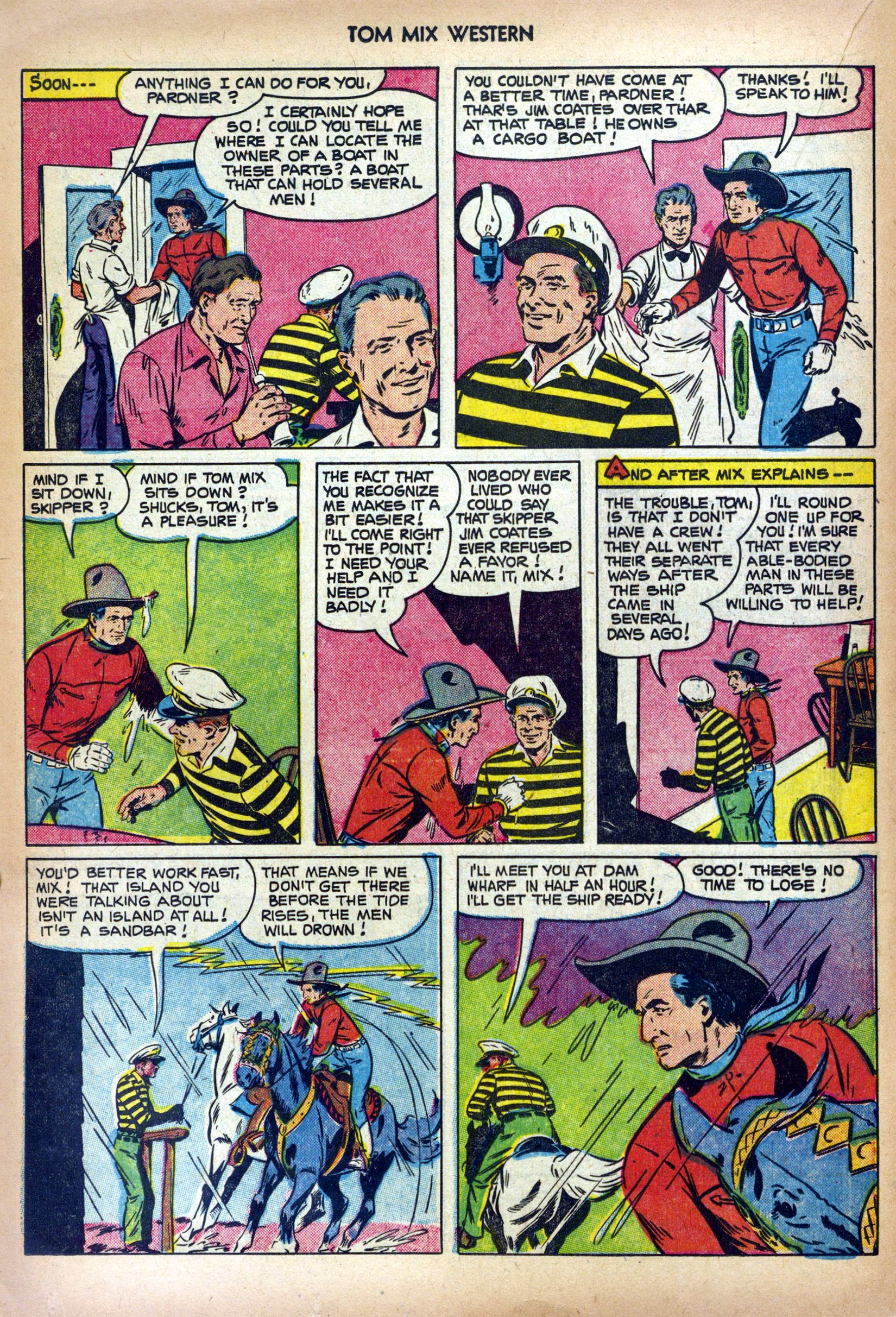 Read online Tom Mix Western (1948) comic -  Issue #48 - 18