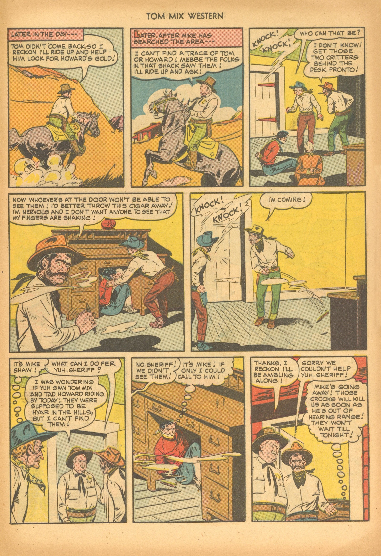 Read online Tom Mix Western (1948) comic -  Issue #30 - 21