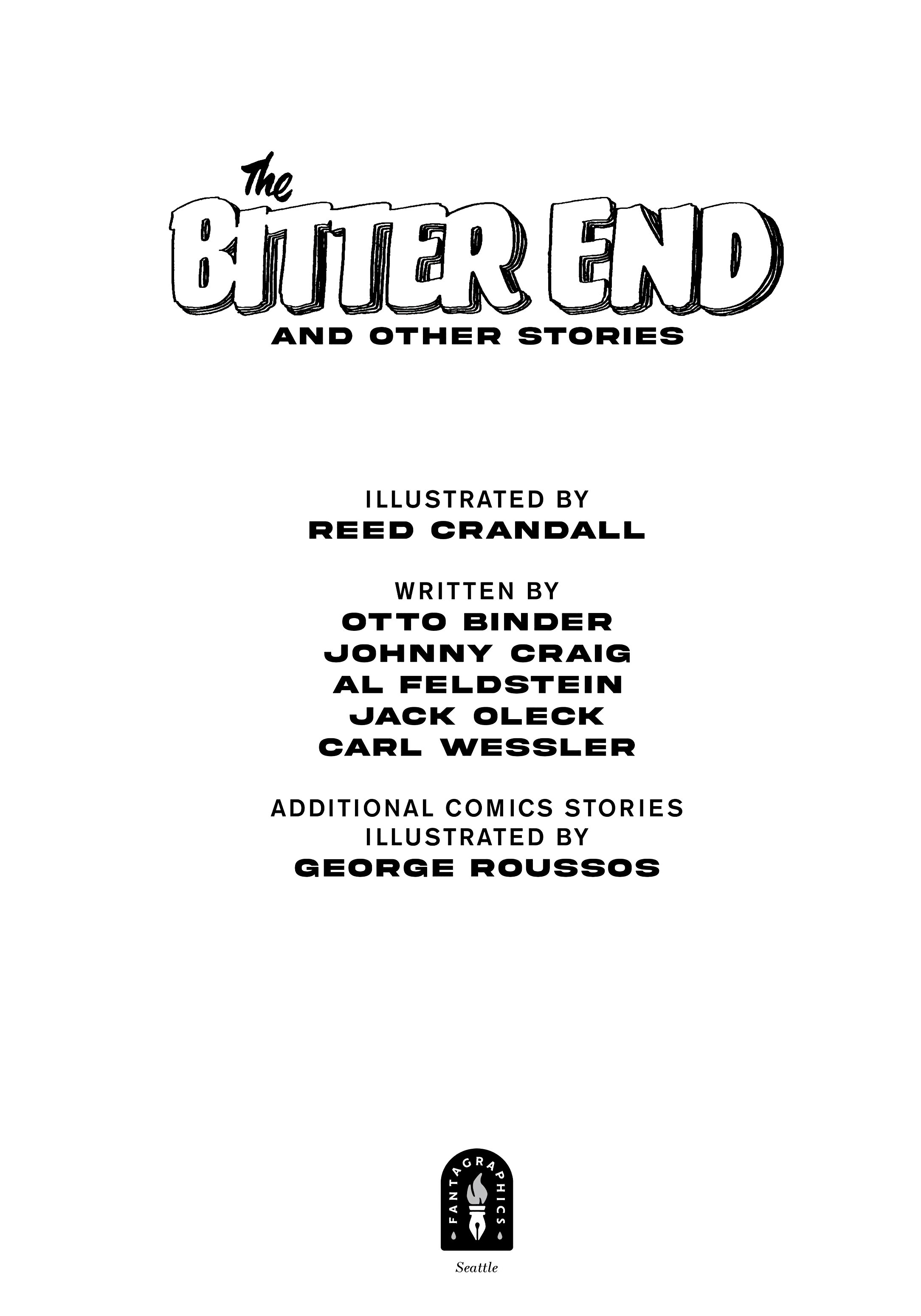 Read online The Bitter End and Other Stories comic -  Issue # TPB (Part 1) - 4