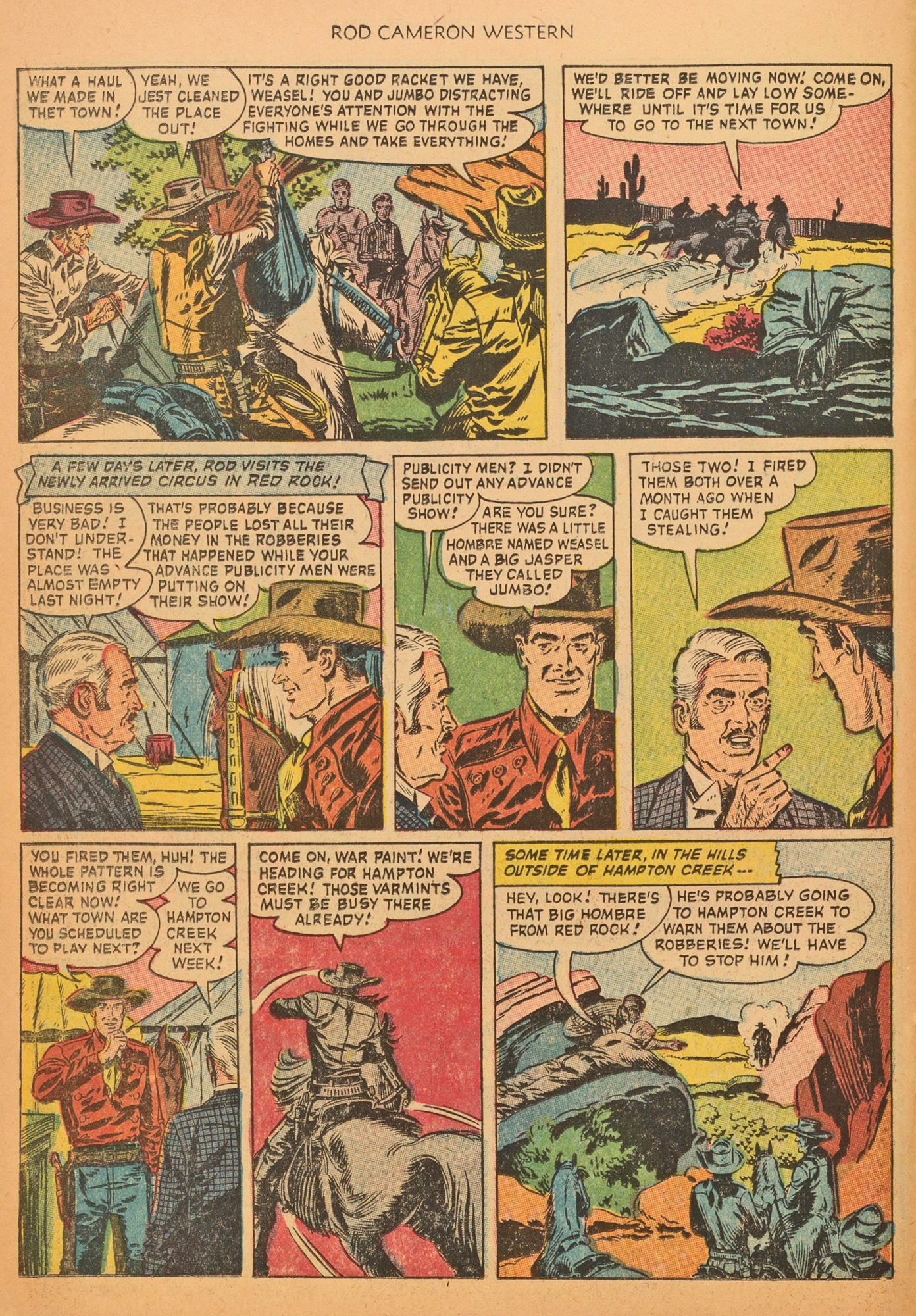 Read online Rod Cameron Western comic -  Issue #20 - 26