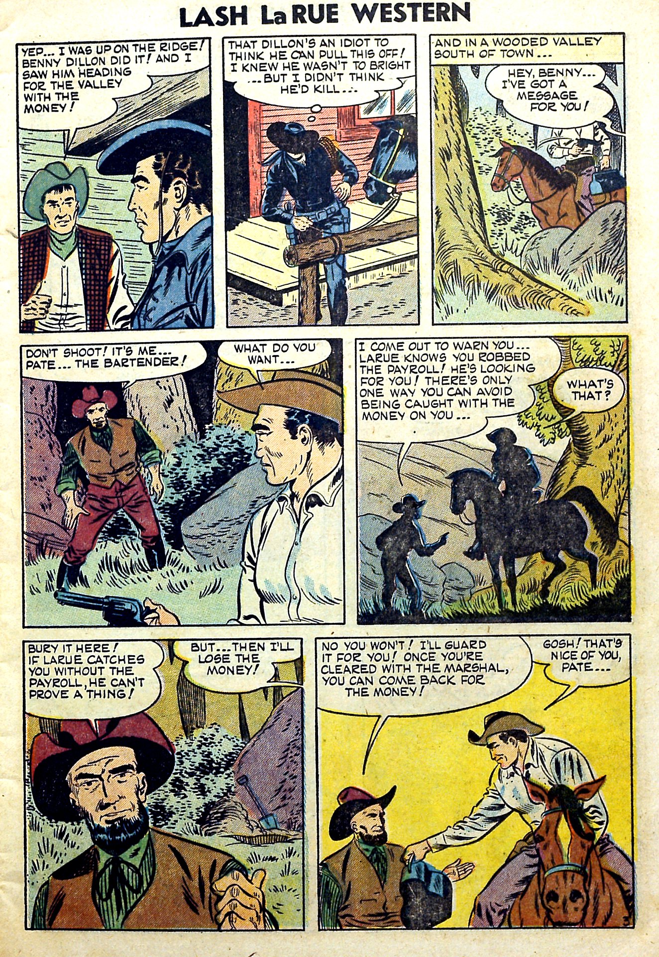 Read online Lash Larue Western (1949) comic -  Issue #51 - 5