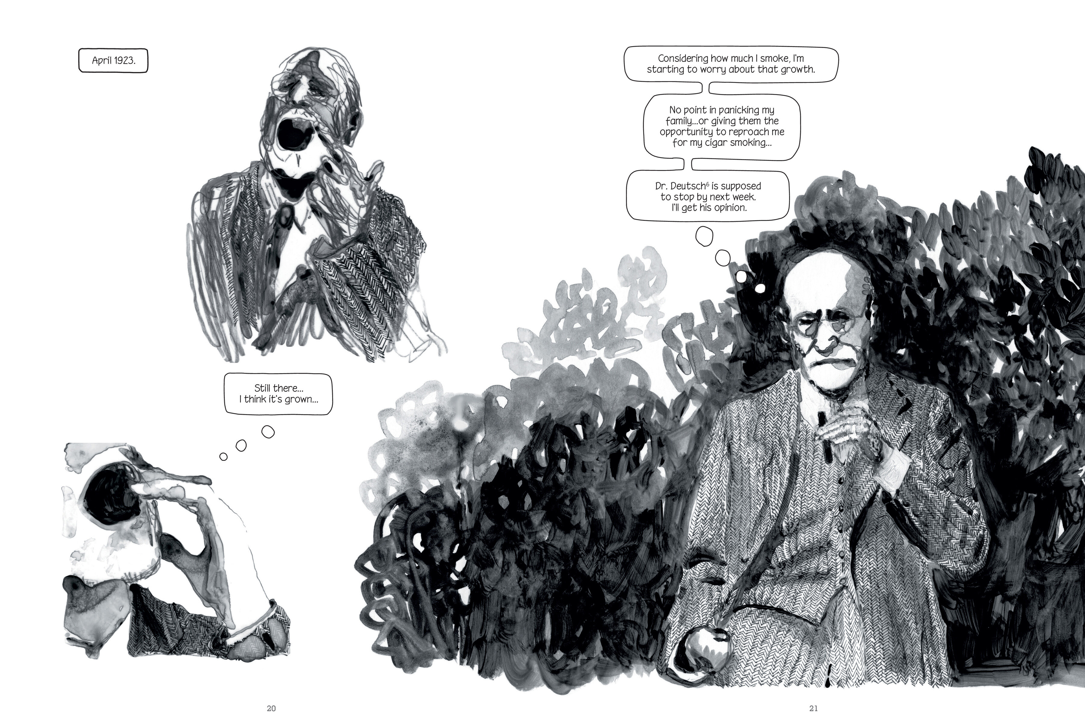 Read online Through Clouds of Smoke: Freud's Final Days comic -  Issue # TPB - 21