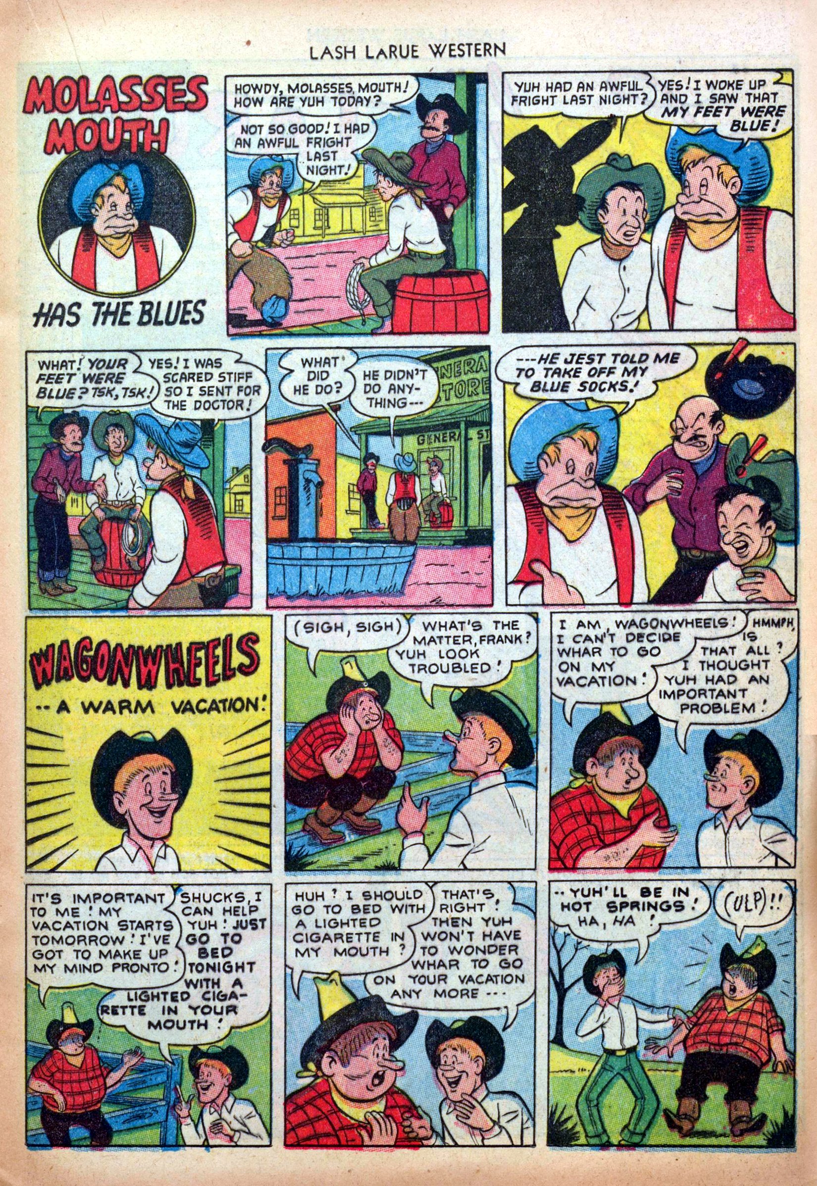 Read online Lash Larue Western (1949) comic -  Issue #33 - 17