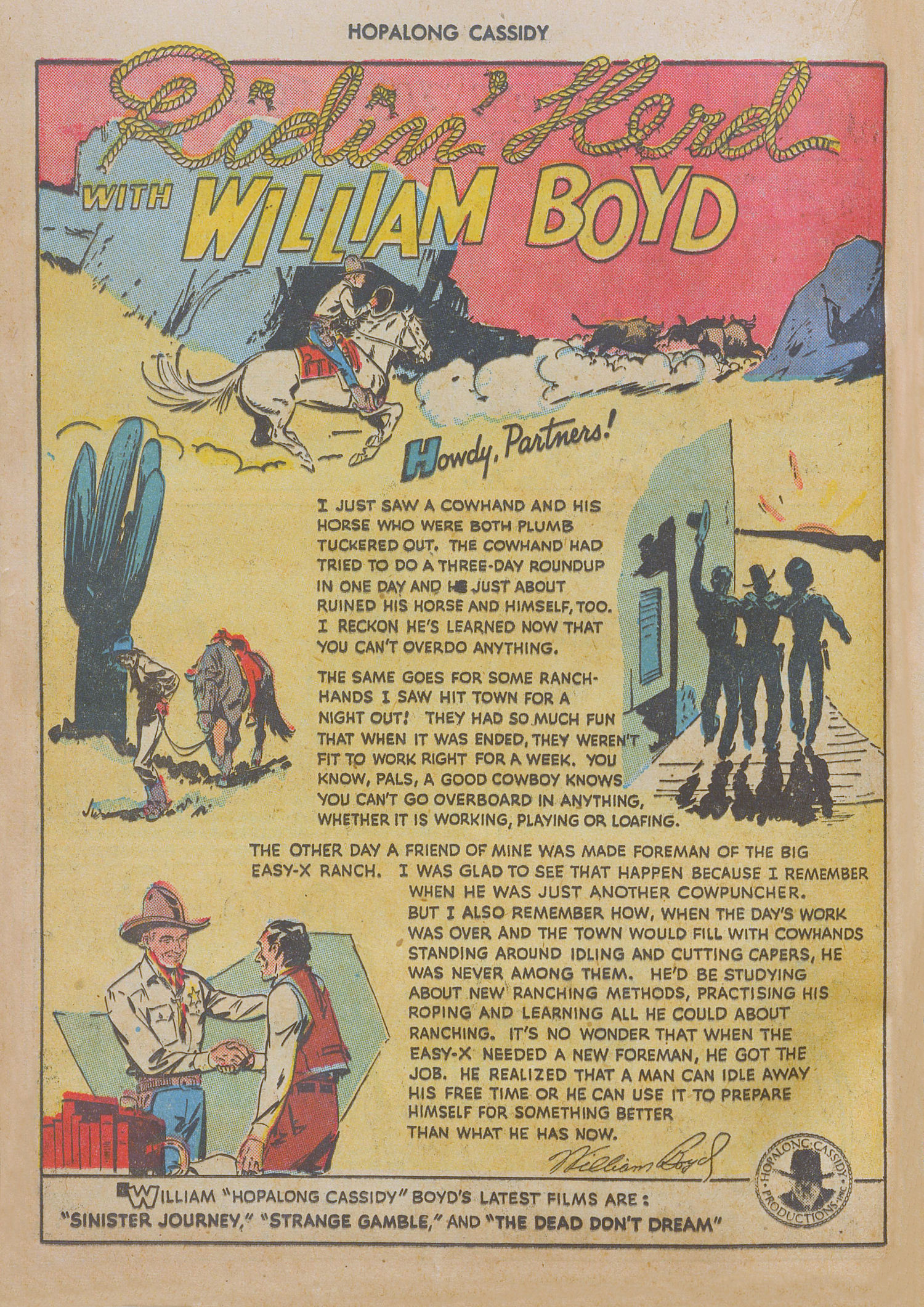 Read online Hopalong Cassidy comic -  Issue #25 - 36
