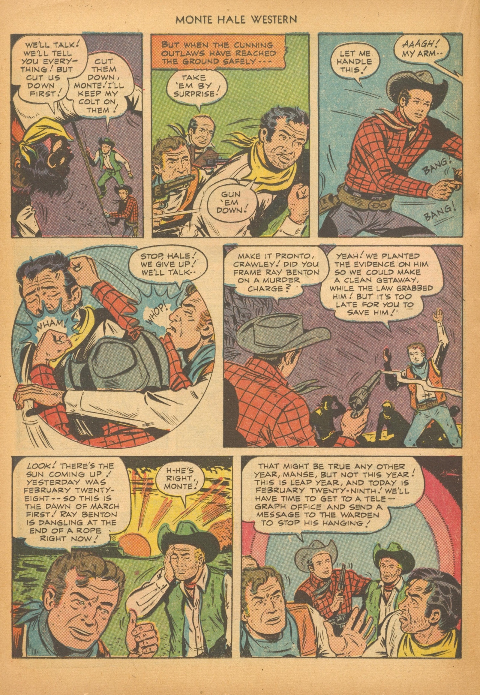 Read online Monte Hale Western comic -  Issue #74 - 20