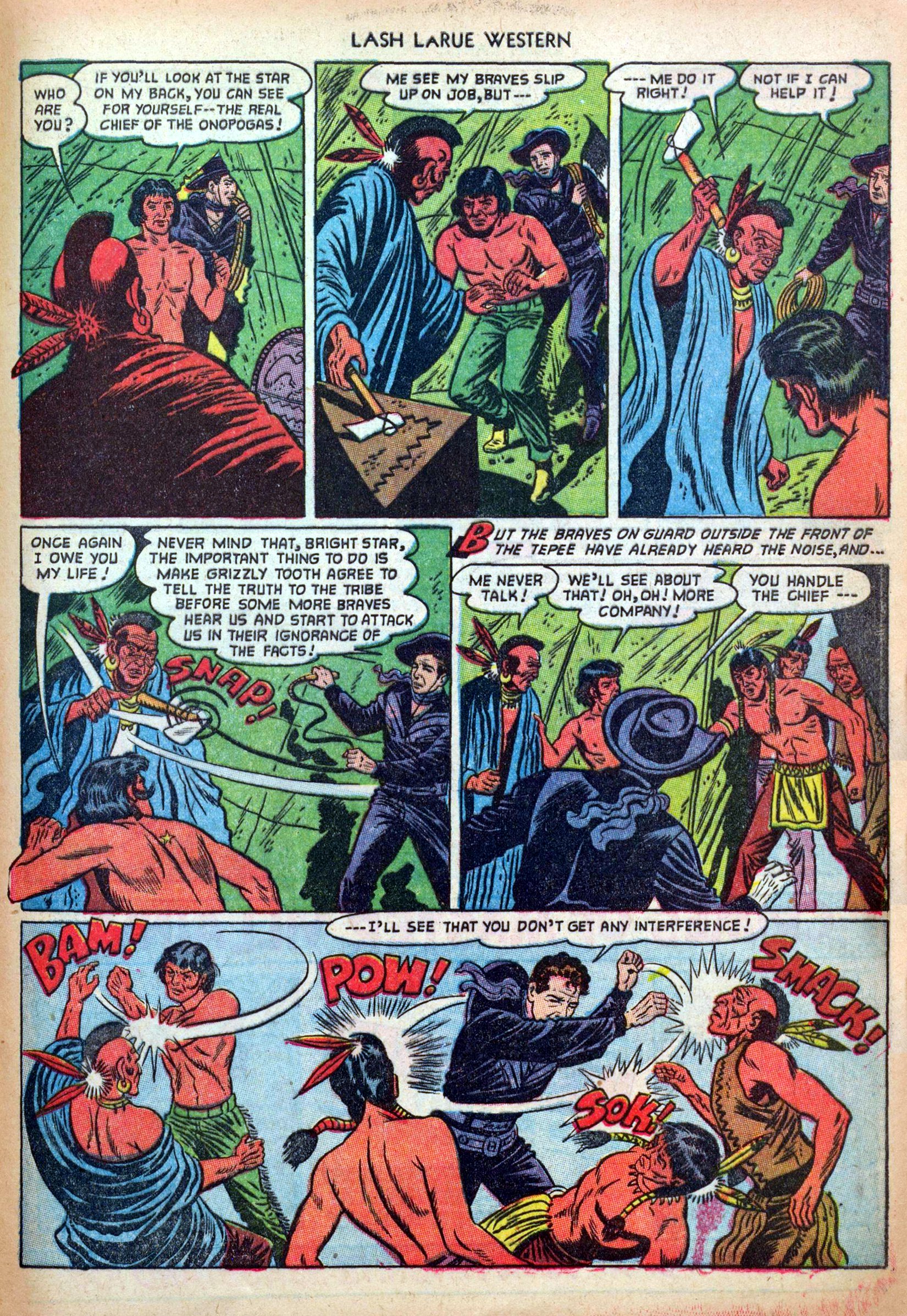 Read online Lash Larue Western (1949) comic -  Issue #33 - 33