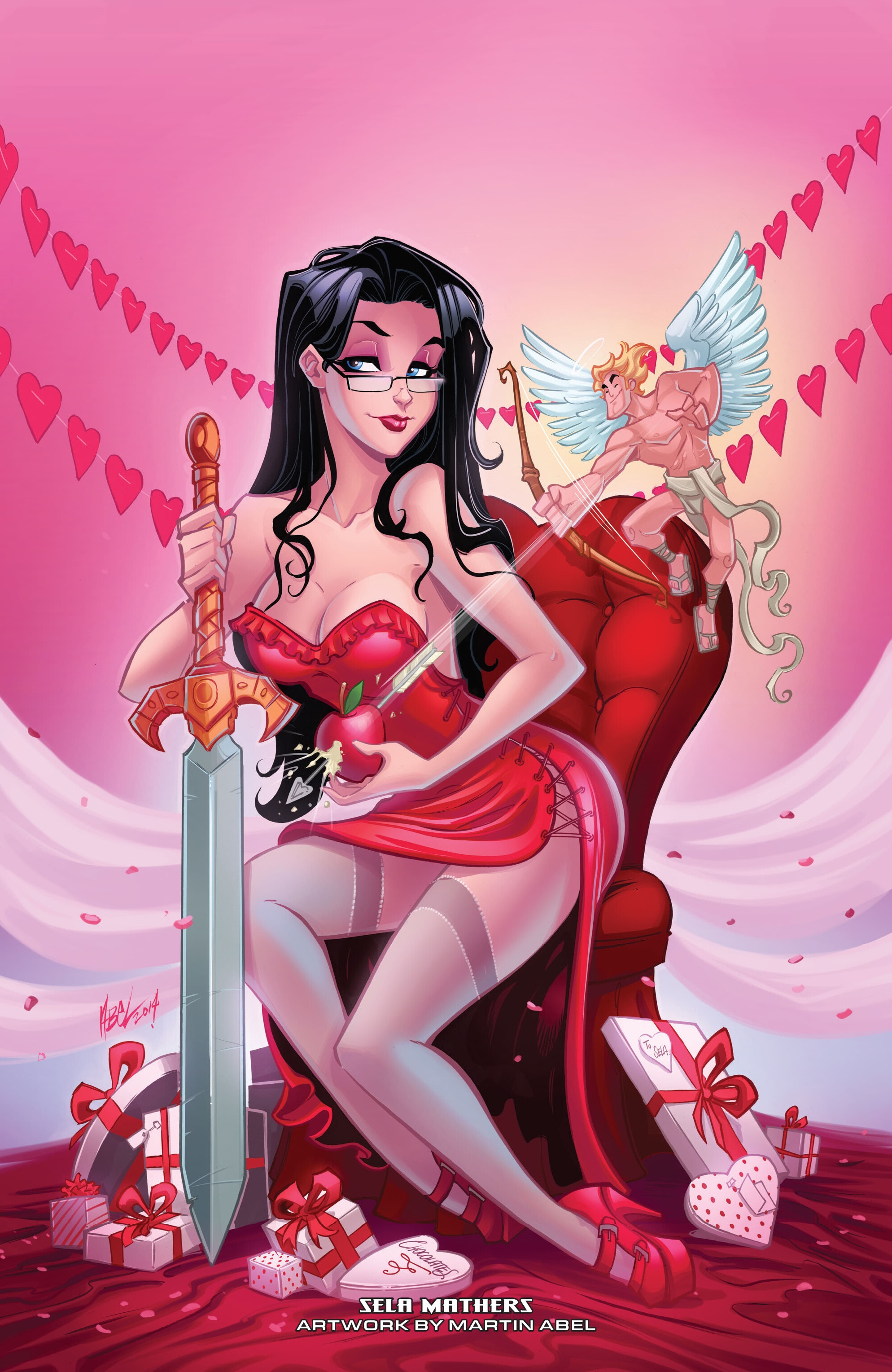 Read online Grimm Fairy Tales 2024 Valentine's Day Lingerie Pinup Special comic -  Issue # Full - 14
