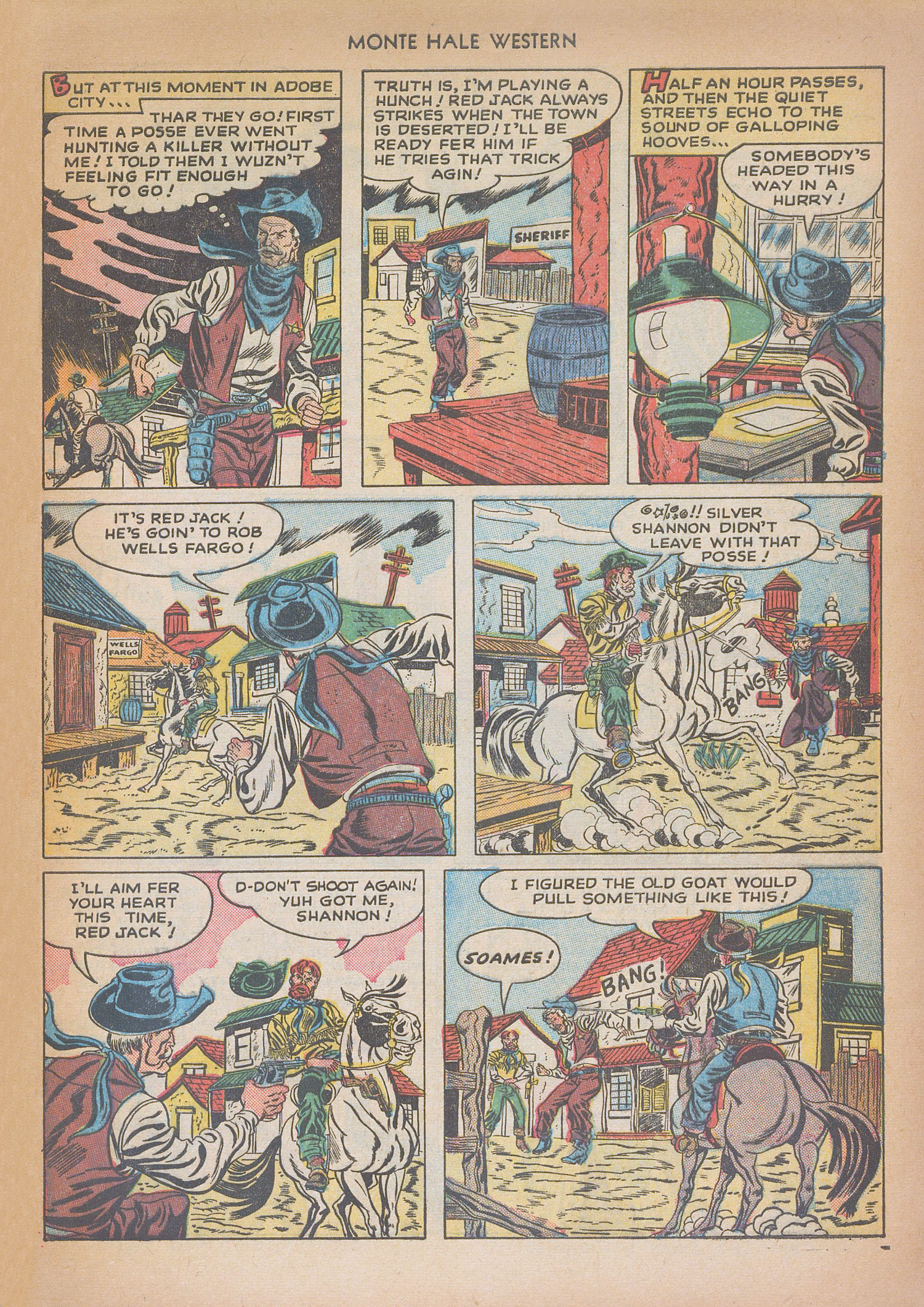 Read online Monte Hale Western comic -  Issue #32 - 21