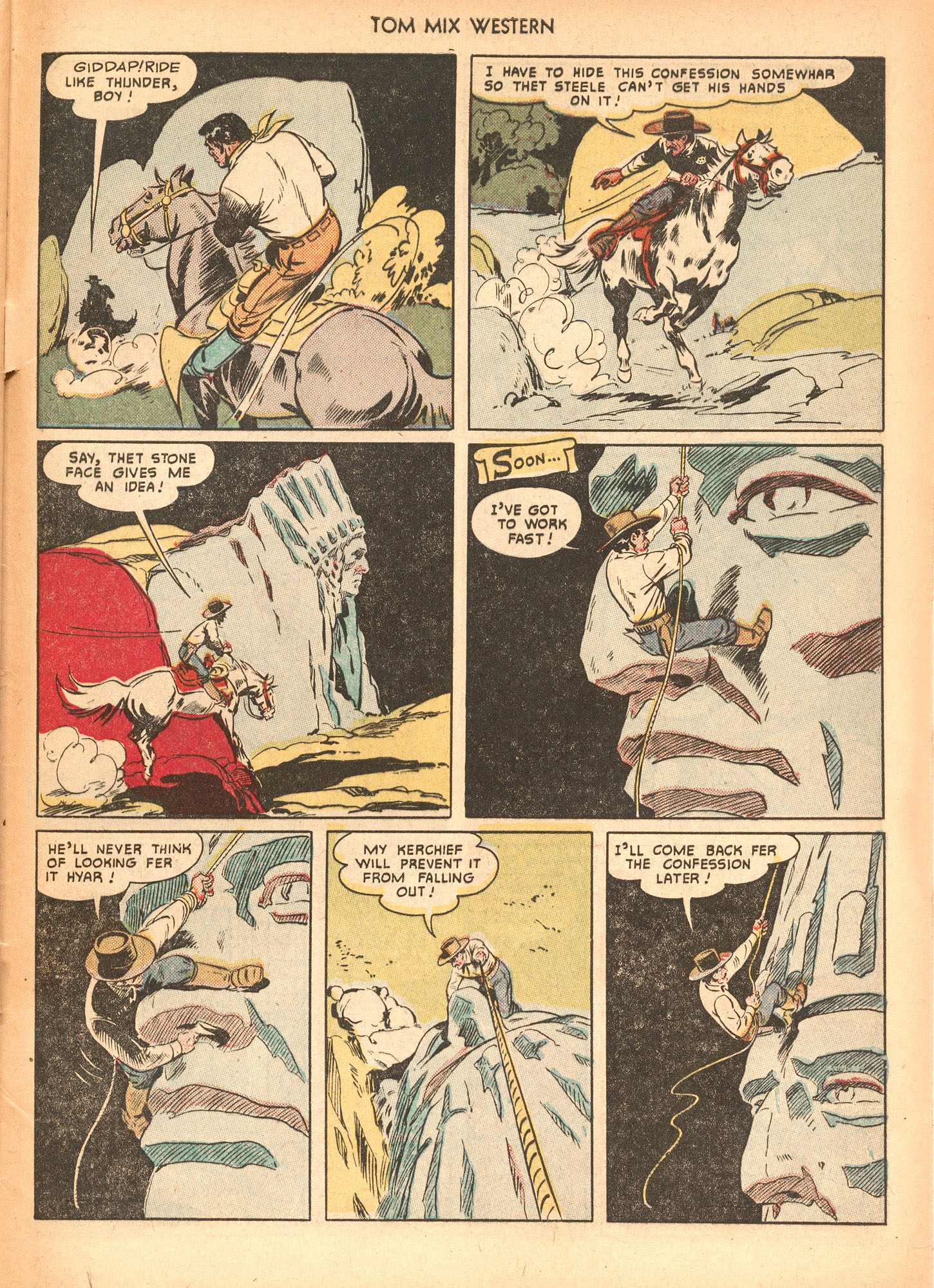 Read online Tom Mix Western (1948) comic -  Issue #40 - 45