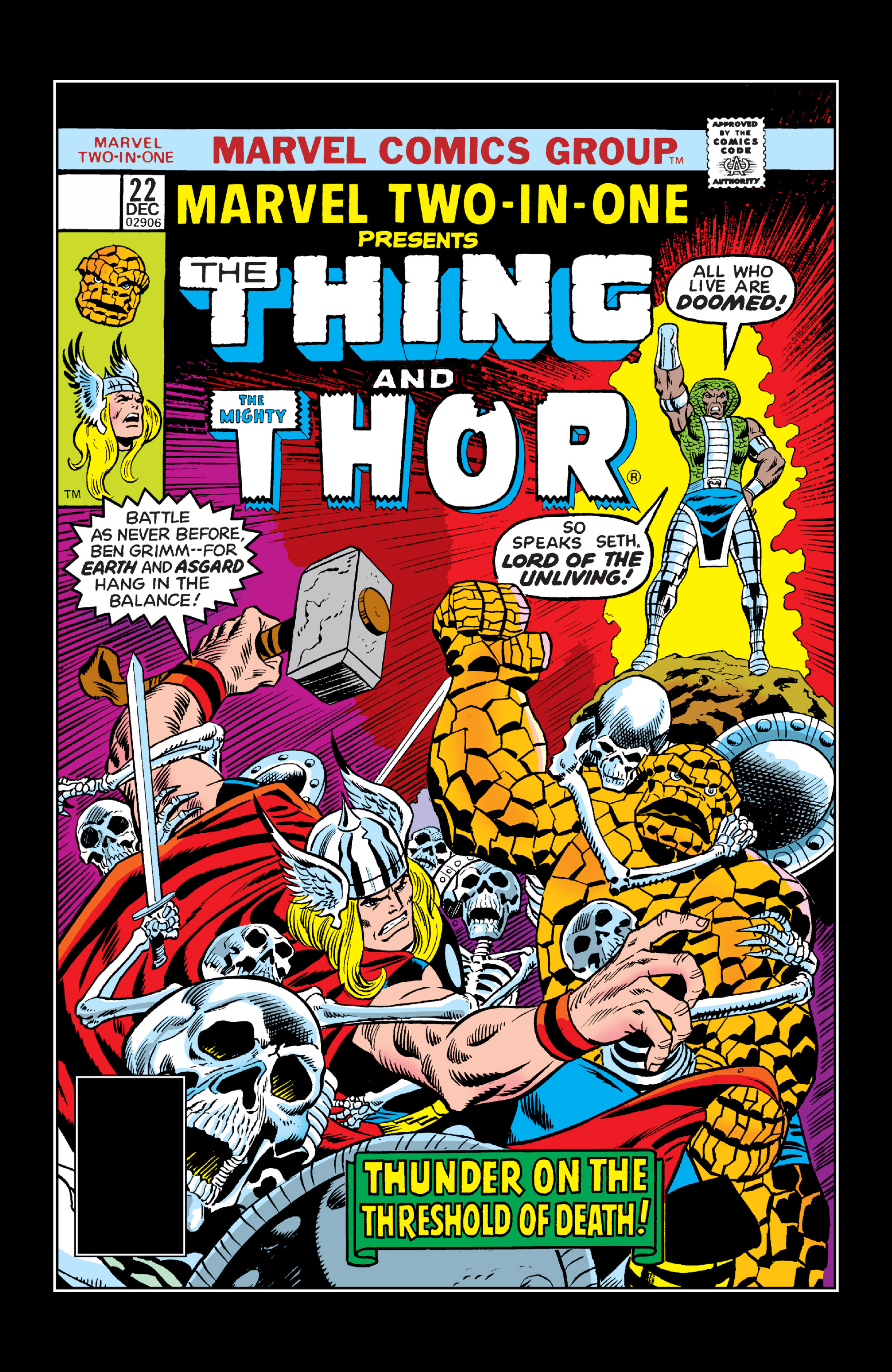Read online Marvel Two-In-One comic -  Issue #22 - 1