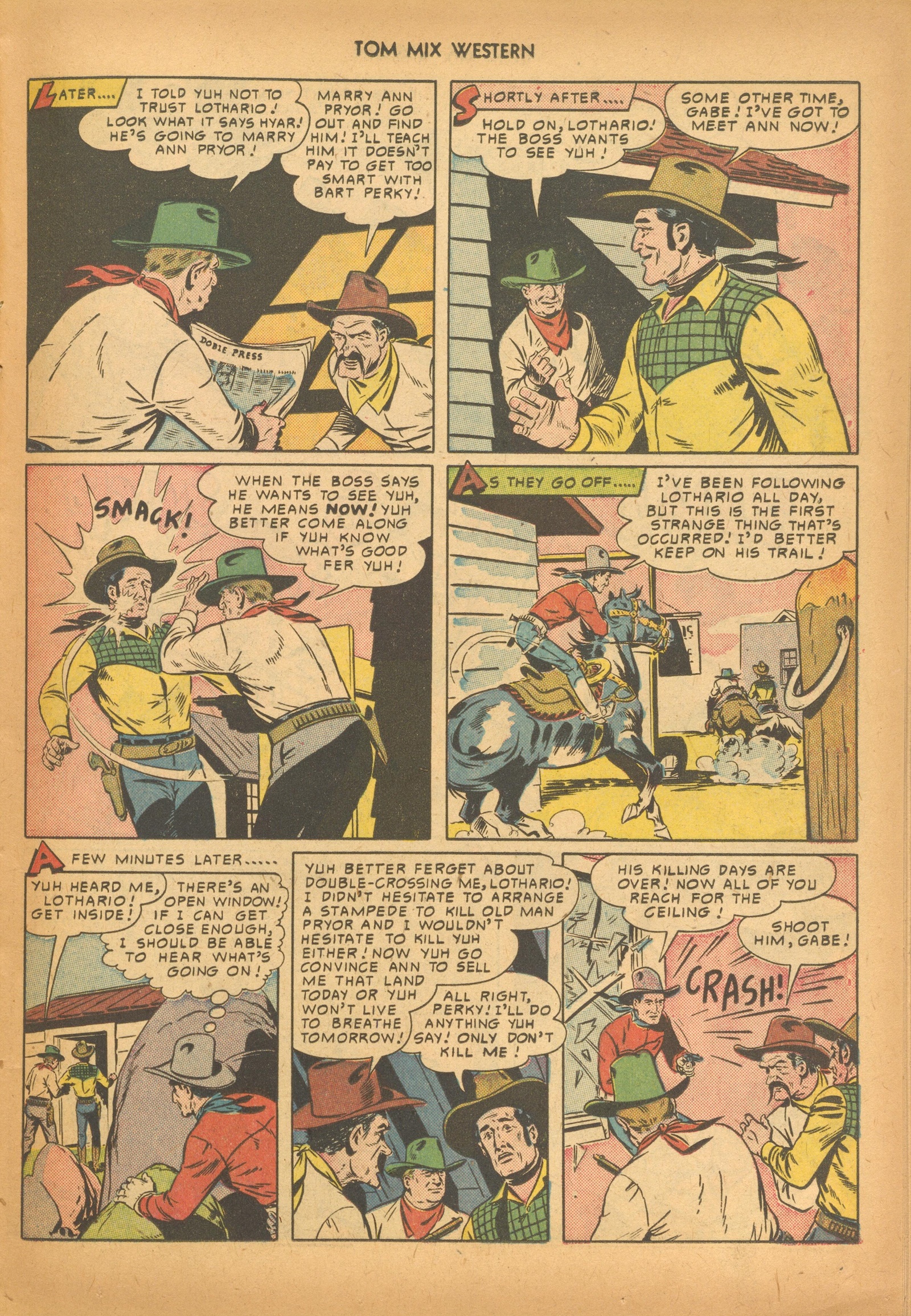 Read online Tom Mix Western (1948) comic -  Issue #33 - 23