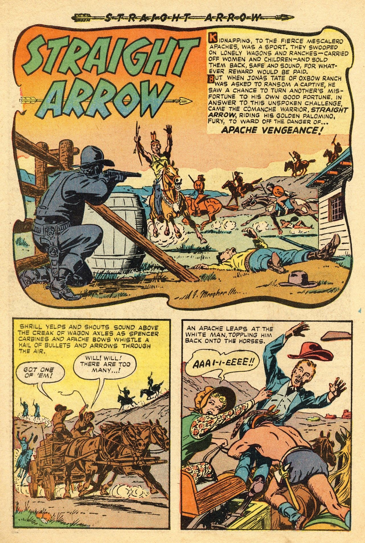Read online Straight Arrow comic -  Issue #1 - 28