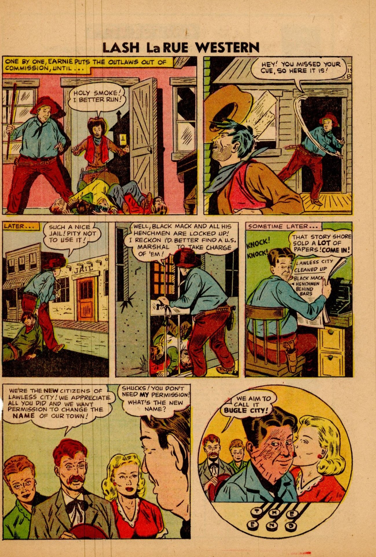 Read online Lash Larue Western (1949) comic -  Issue #63 - 33