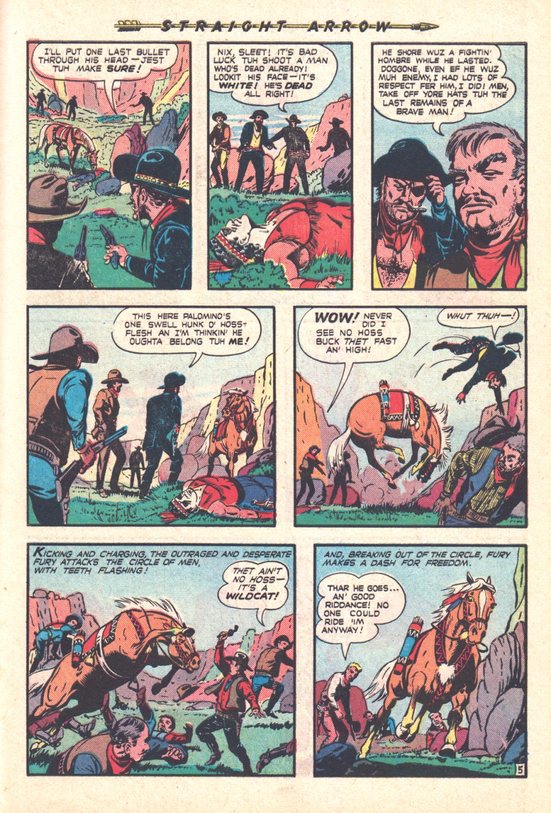 Read online Straight Arrow comic -  Issue #5 - 7