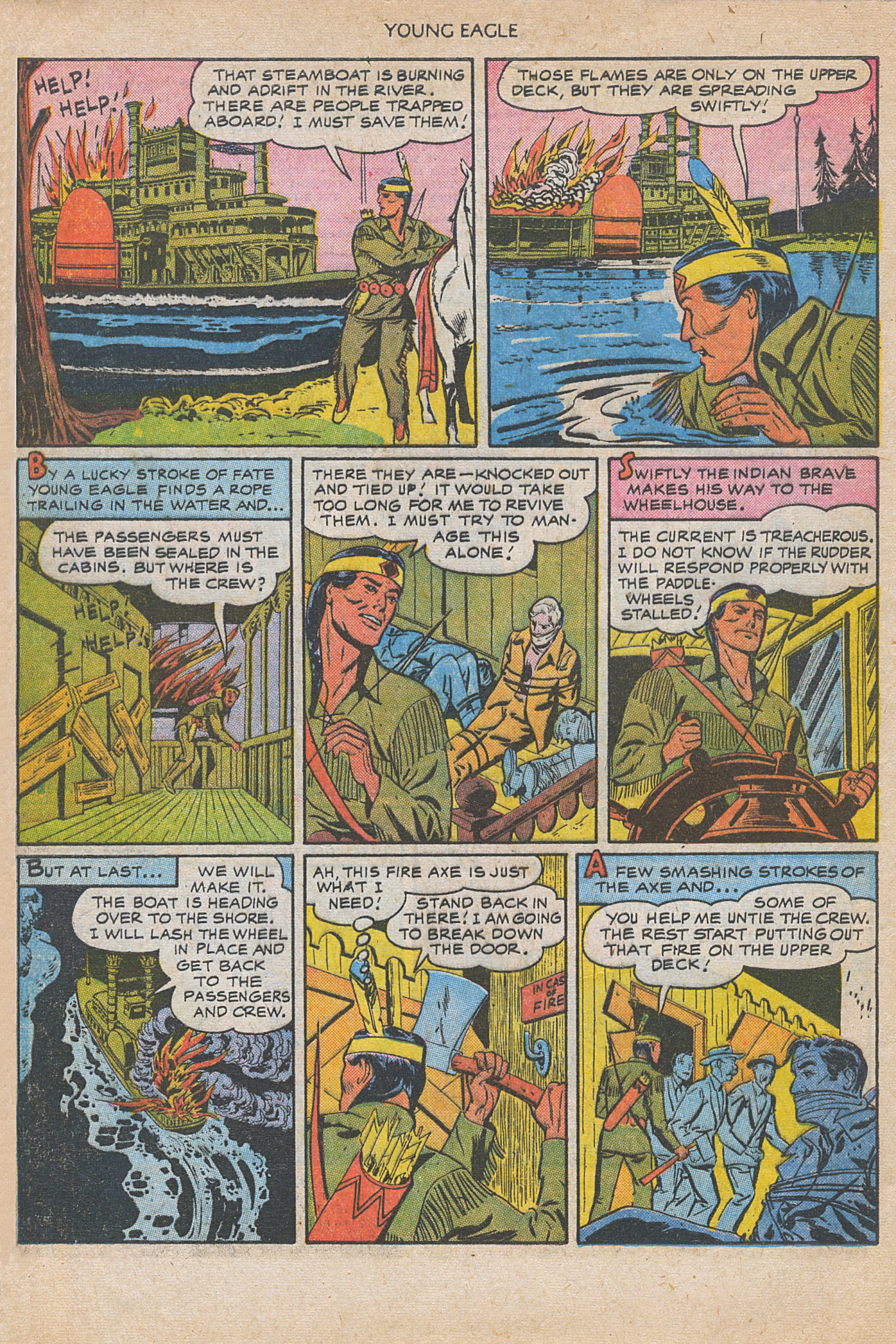 Read online Young Eagle comic -  Issue #5 - 4