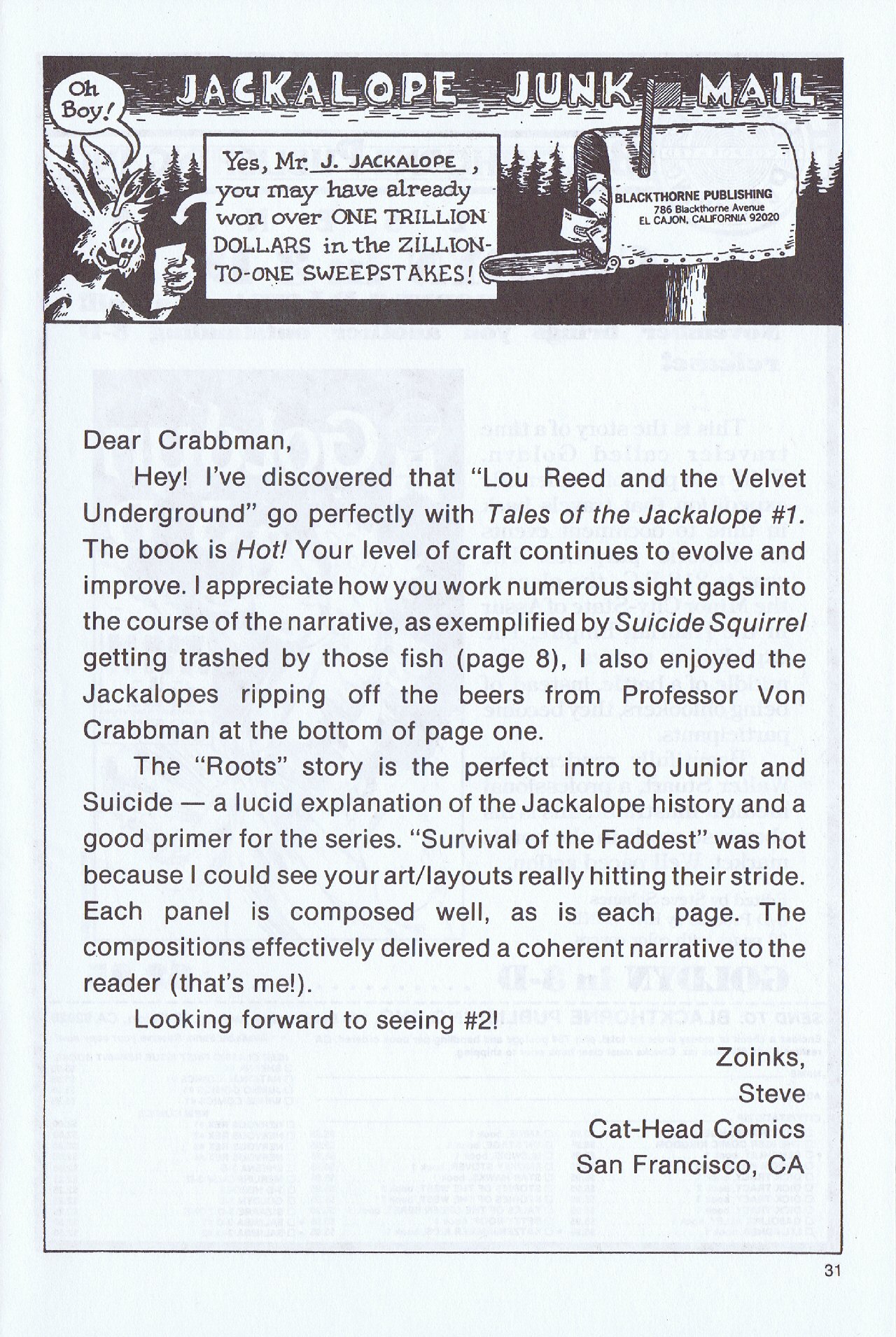 Read online Tales Of The Jackalope comic -  Issue #3 - 33