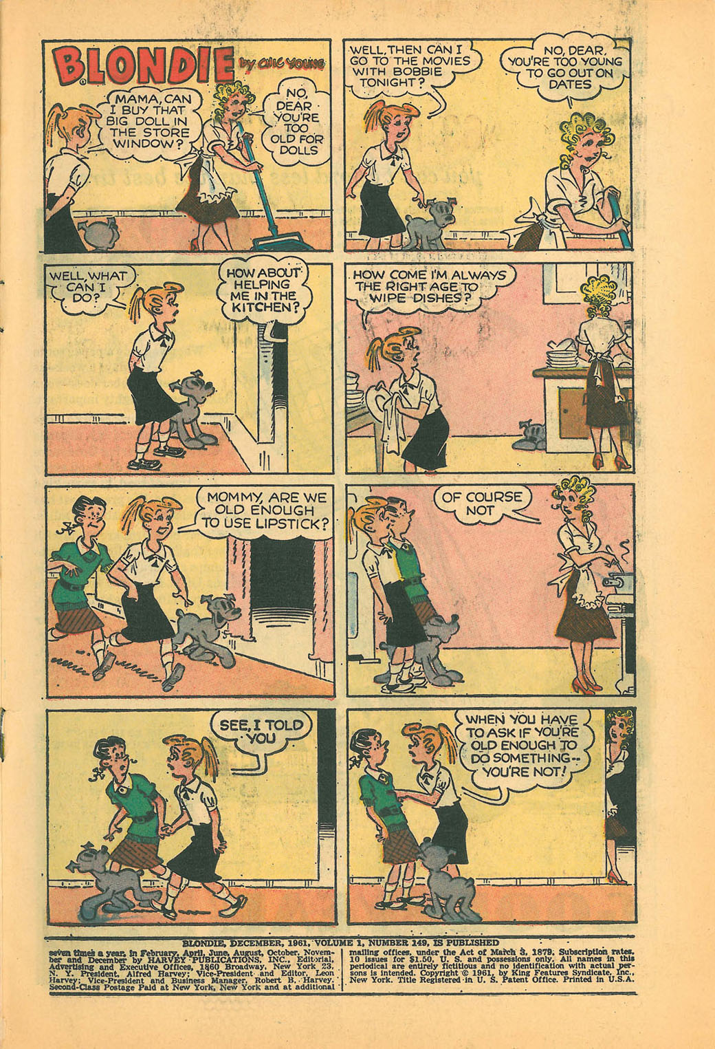 Read online Blondie Comics (1960) comic -  Issue #149 - 3