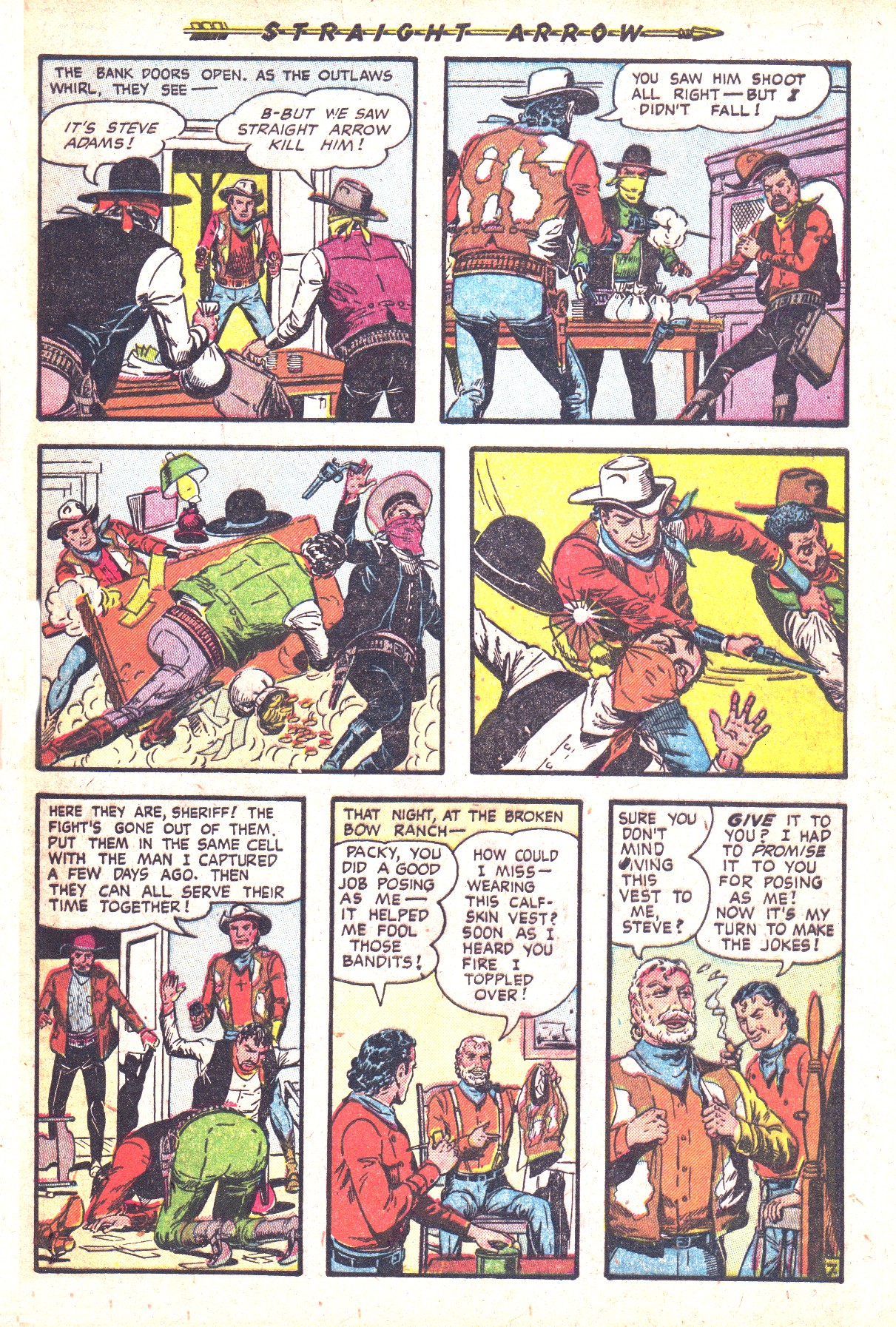 Read online Straight Arrow comic -  Issue #35 - 9