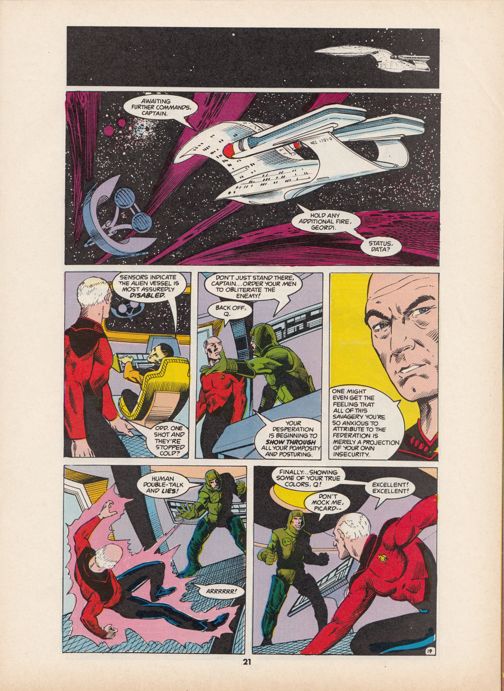 Read online Star Trek The Next Generation (1990) comic -  Issue #4 - 21