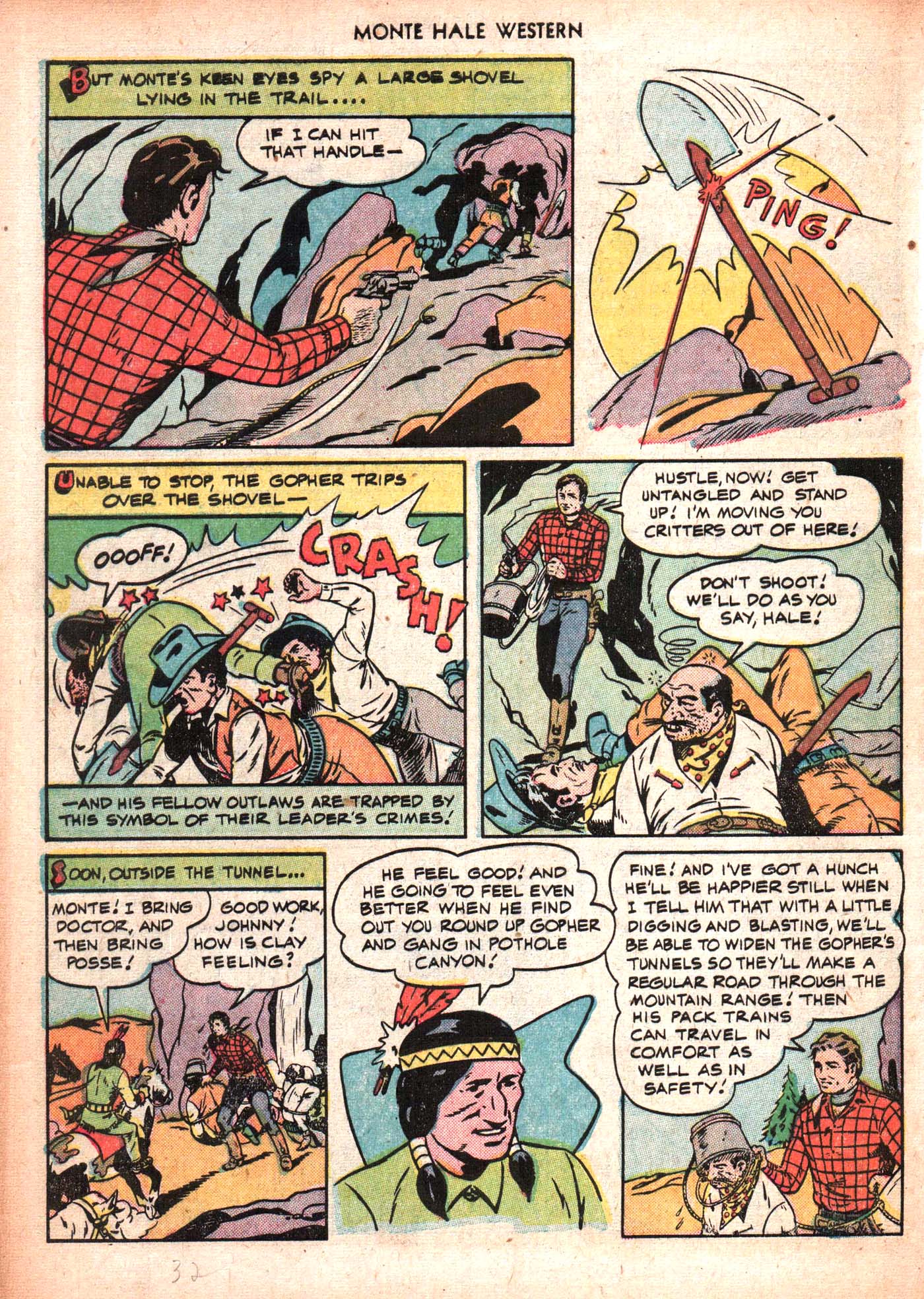 Read online Monte Hale Western comic -  Issue #50 - 32