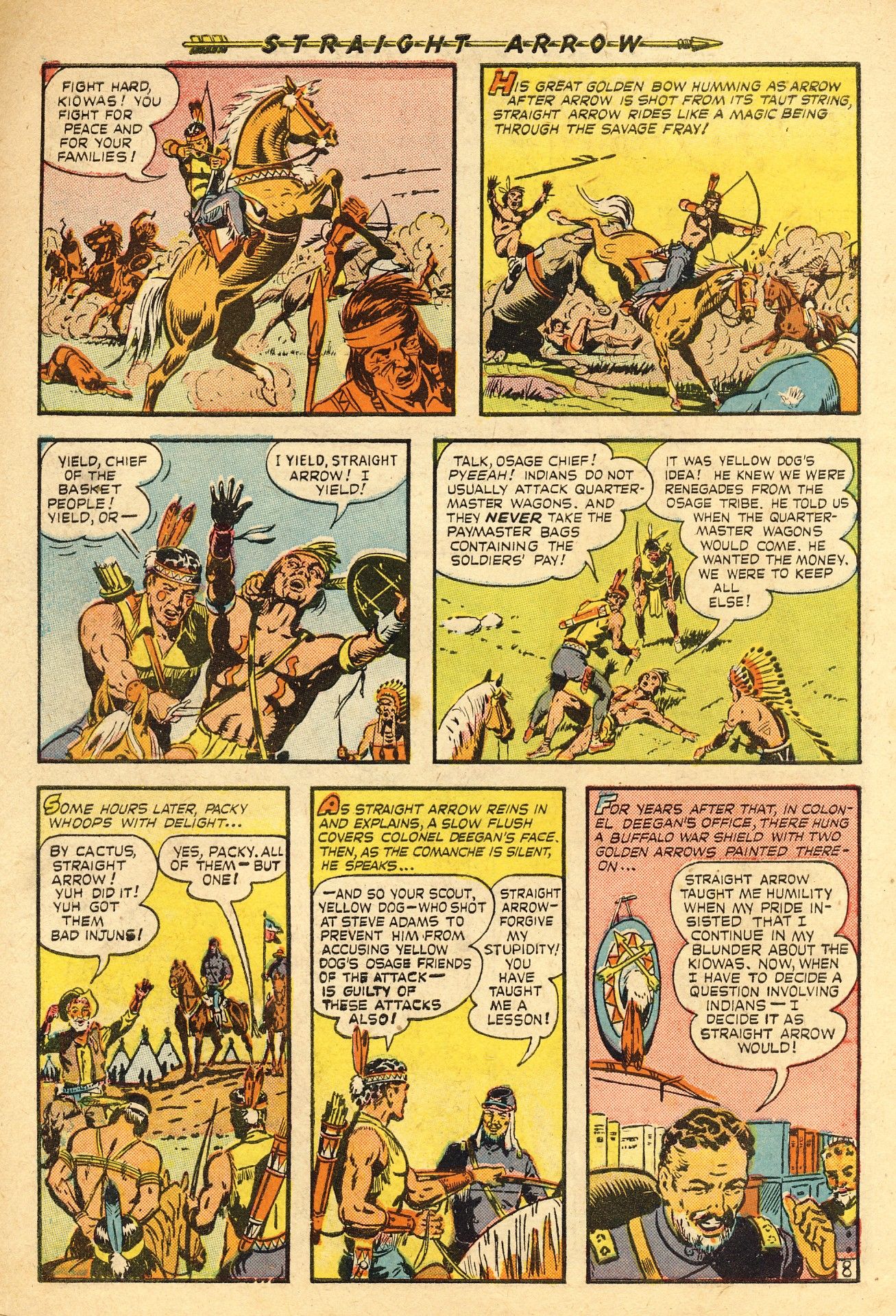 Read online Straight Arrow comic -  Issue #1 - 10