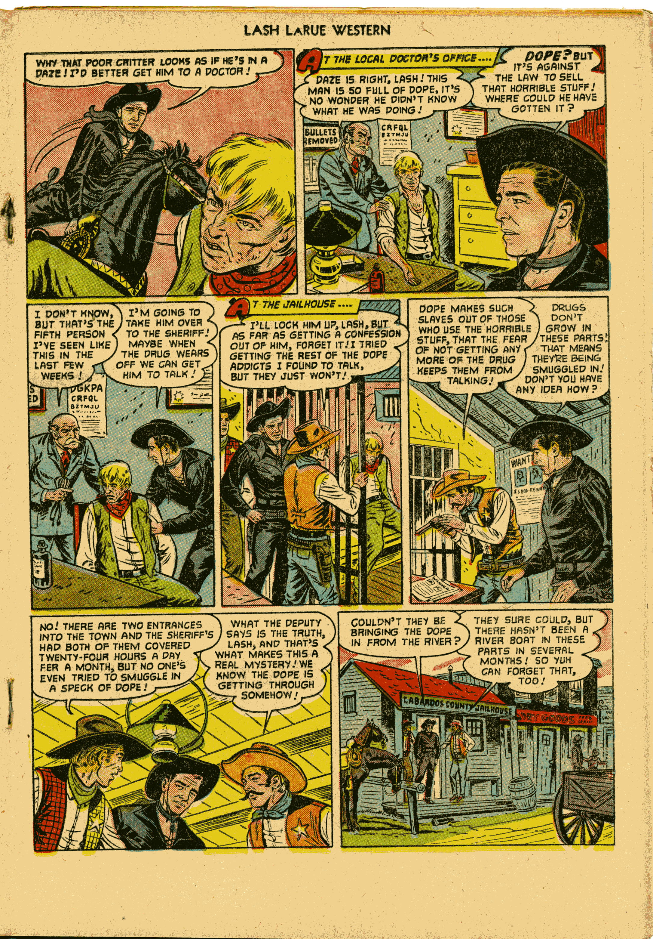 Read online Lash Larue Western (1949) comic -  Issue #27 - 19