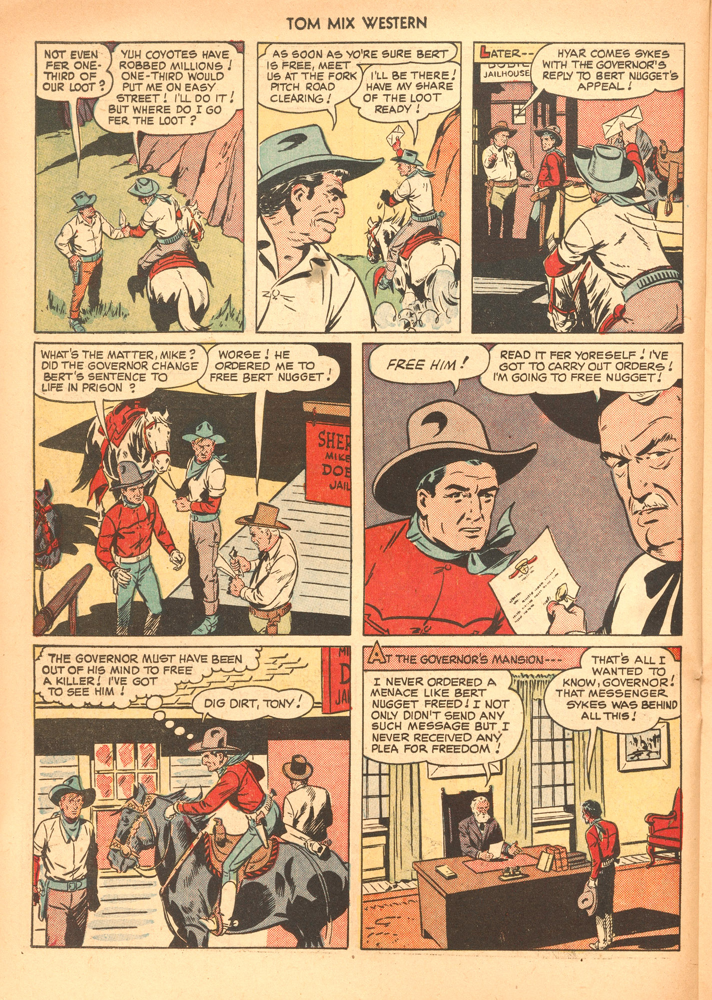 Read online Tom Mix Western (1948) comic -  Issue #36 - 30