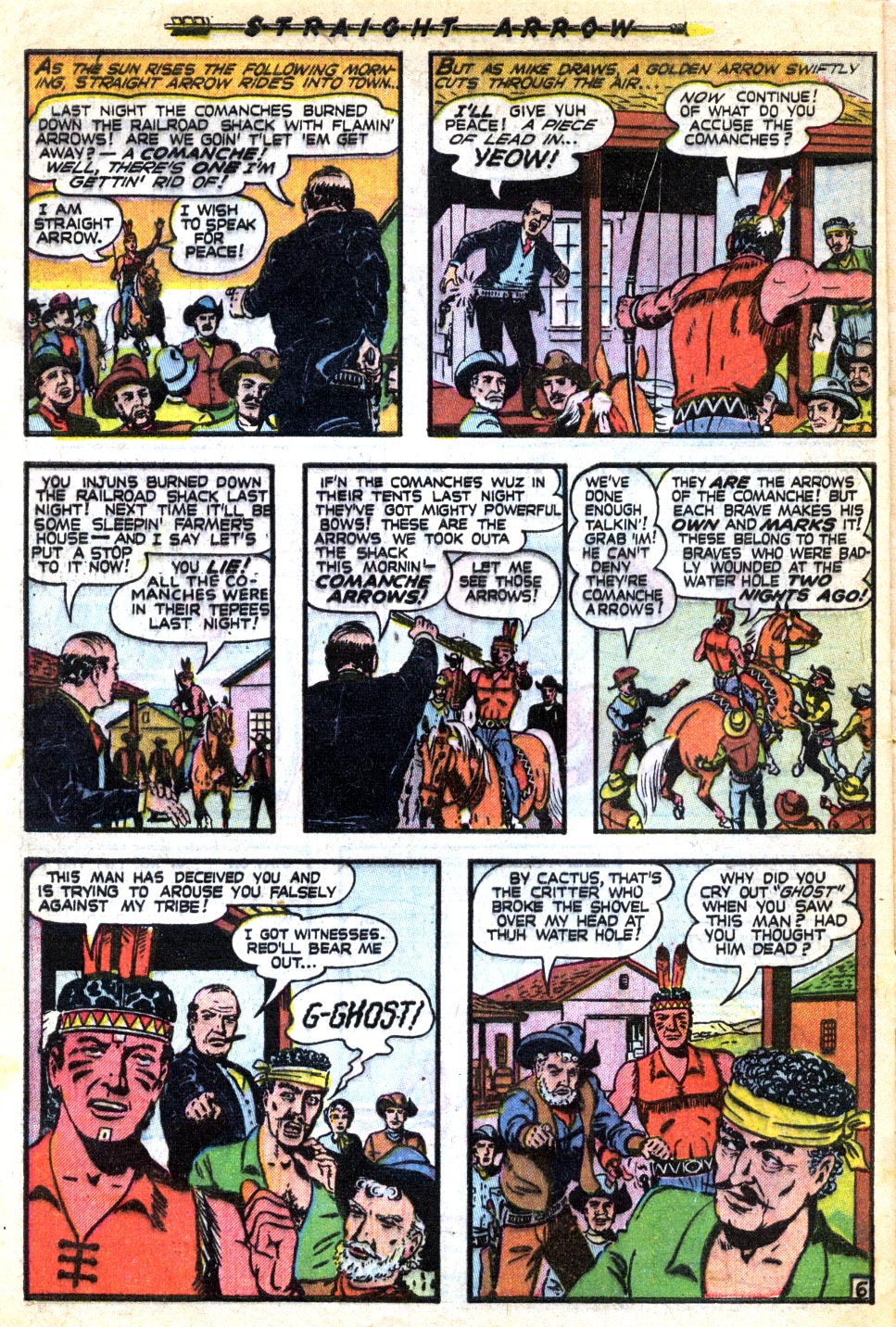 Read online Straight Arrow comic -  Issue #7 - 8