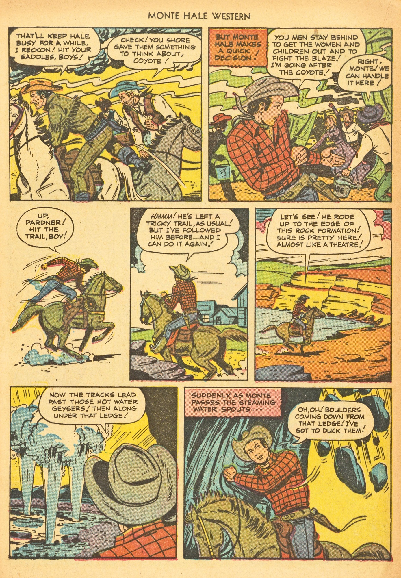 Read online Monte Hale Western comic -  Issue #66 - 16
